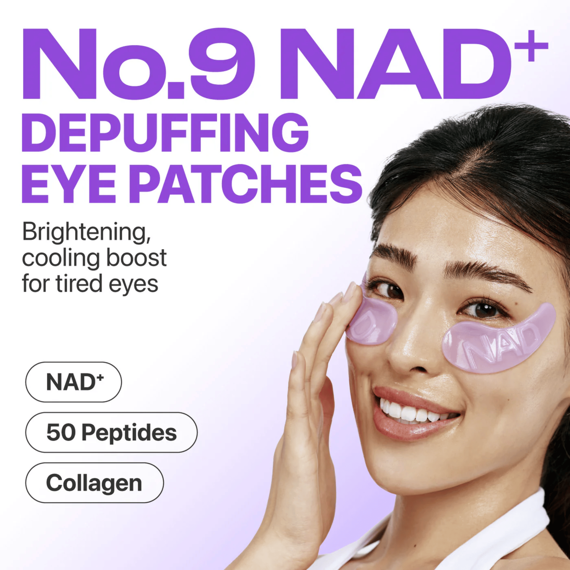 Numbuzin No.9 NAD+ Collagen Under Eye Patches (5 Pairs) - cosmadic