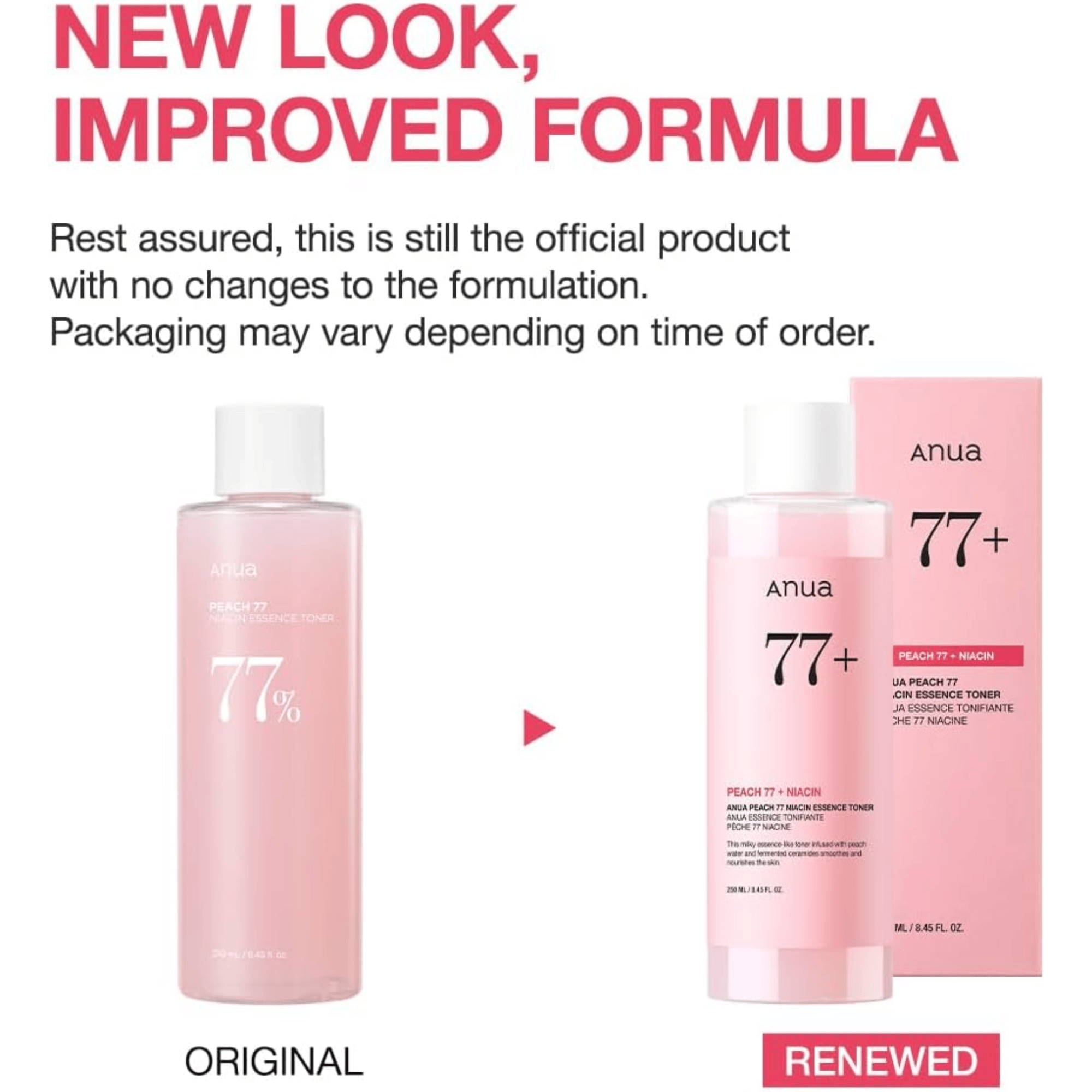 Anua Peach 77% Niacin Essence Toner 250ml - cosmadic