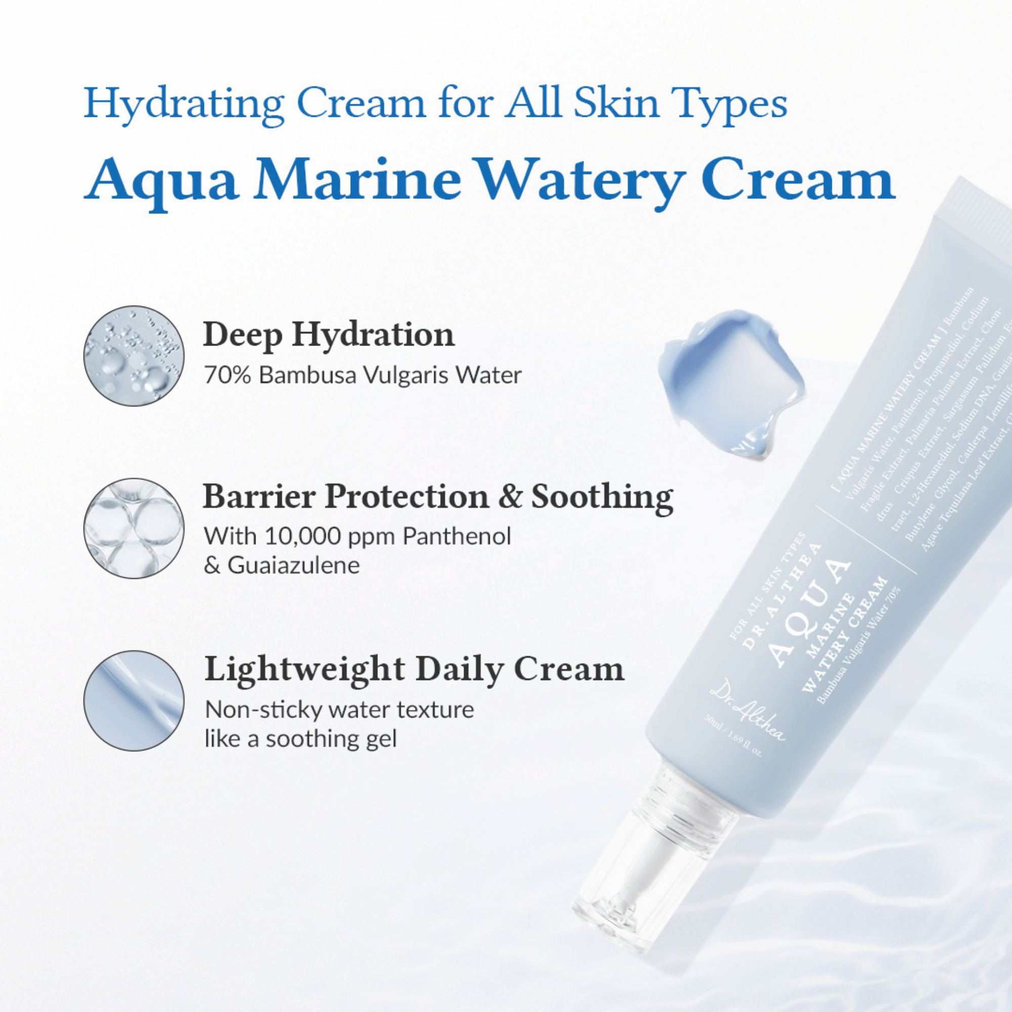 Dr.Althea Aqua Marine Watery Cream 50ml - cosmadic