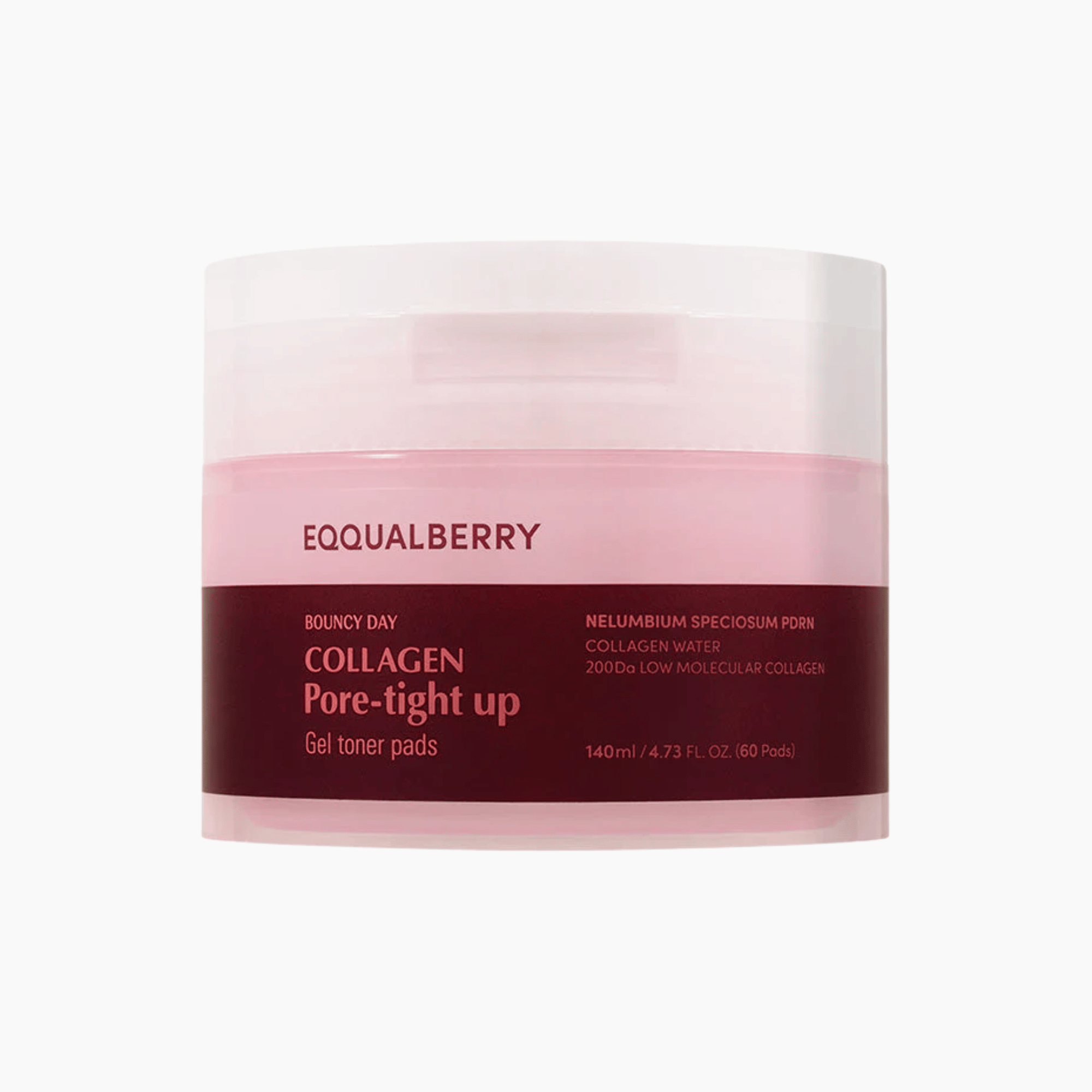EQQUALBERRY Collagen Pore Tight Up Gel Toner Pads 140ml