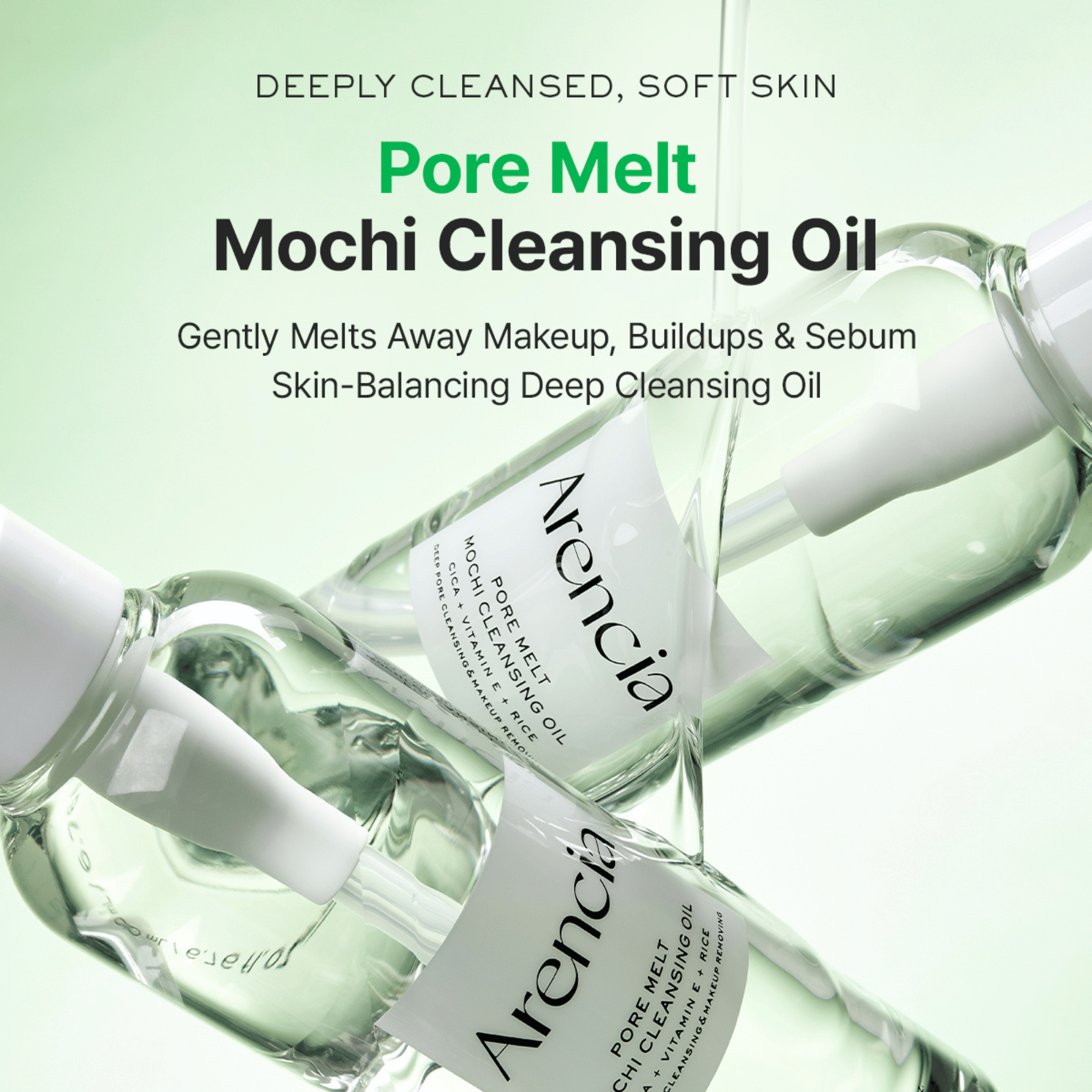 Arencia Pore Melt Mochi Cleansing Oil 200ml - cosmadic