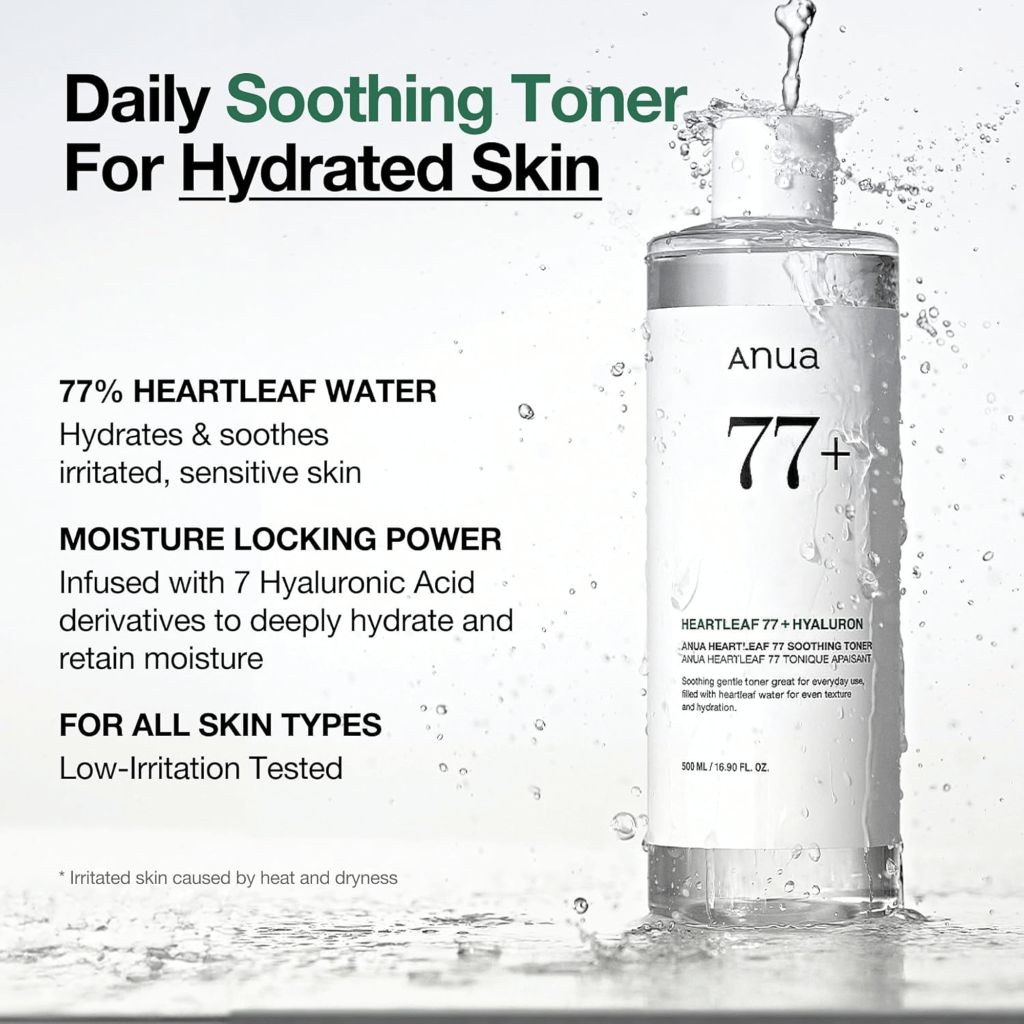 Anua Heartleaf 77% Soothing Toner 250ml