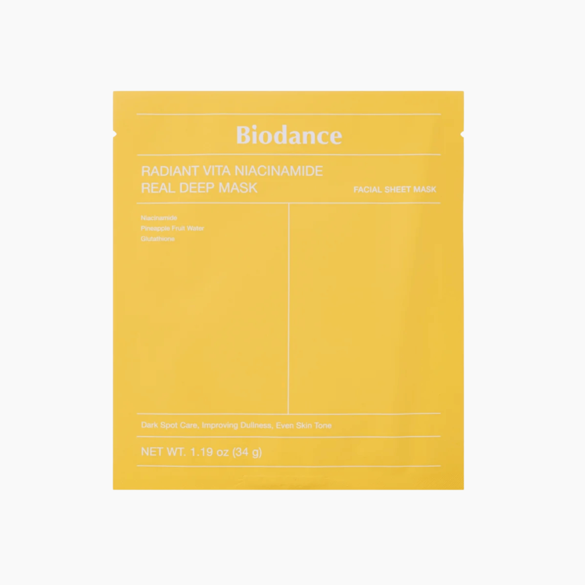 Biodance Radiant Vita Niacinamide Real Deep Mask 1 Stück - Cosmadic
