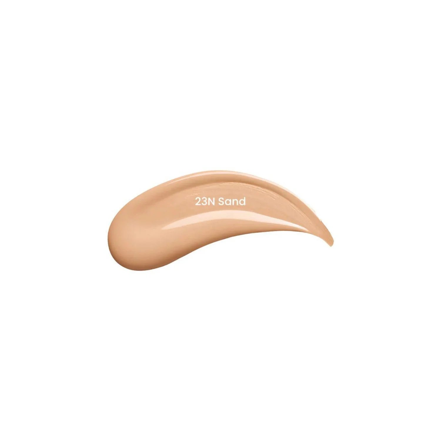Farbprobe der Nuance 23N Sand aus der TIRTIR Cushion Mini Foundation auf weißem Hintergrund