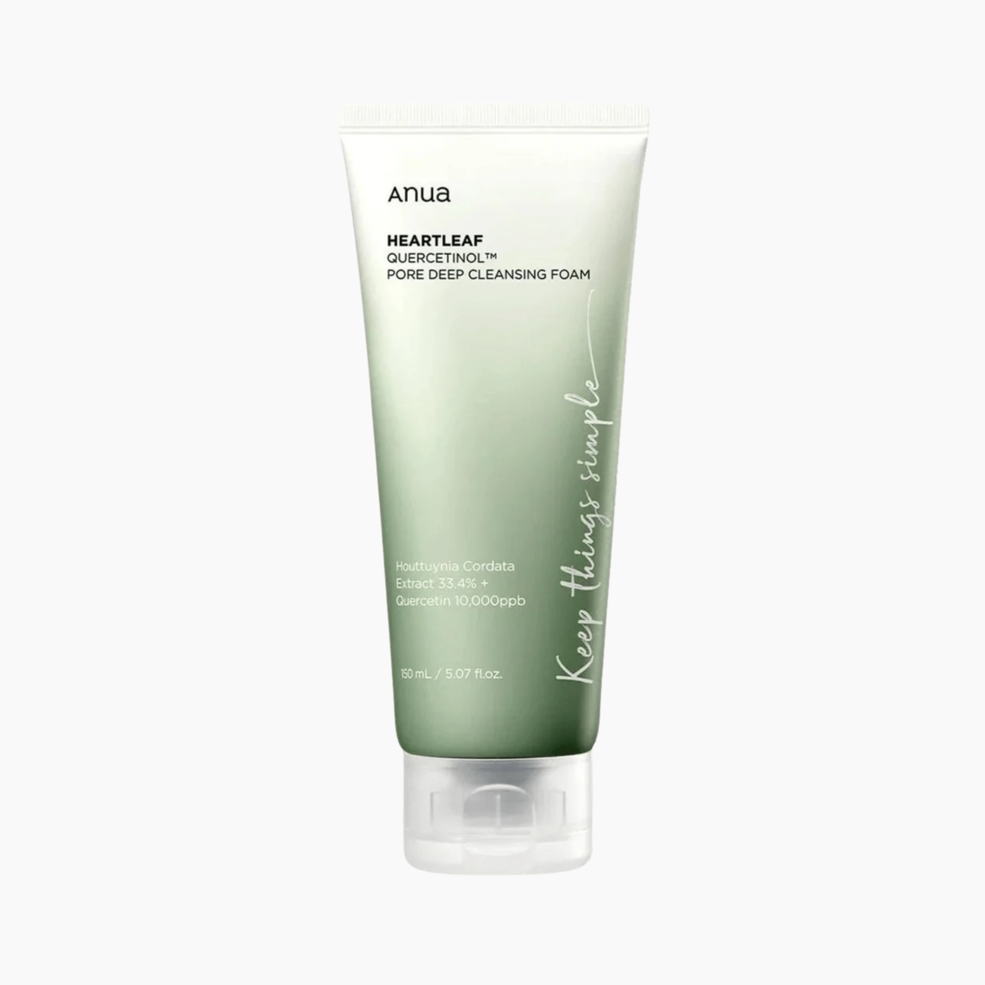 Anua Heartleaf Quercetinol Pore Deep Cleansing Foam 150ml – effektive korean skincare zur porentiefen Reinigung