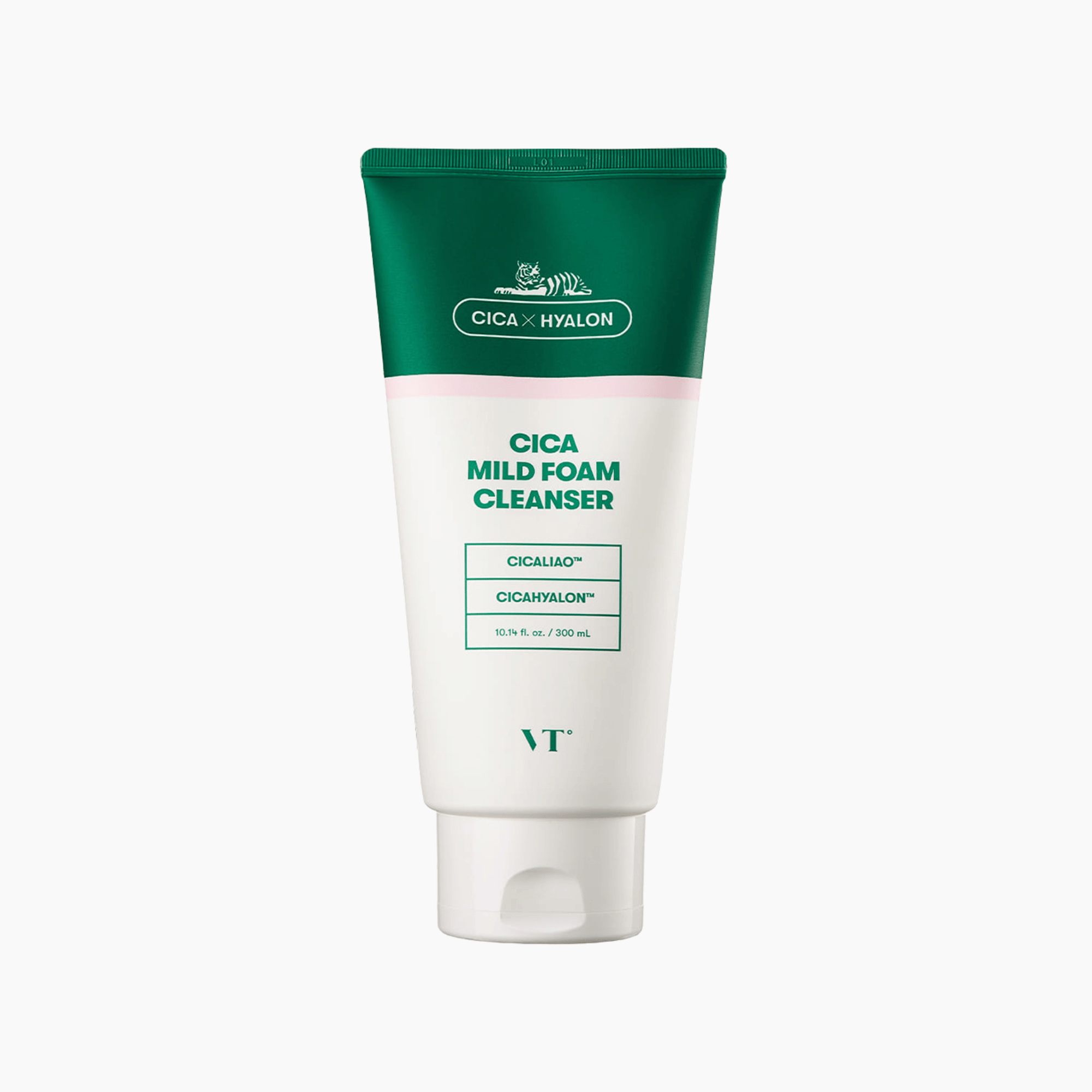 VT Cica Mild Foam Cleanser 300ml in weiß-grüner Tube