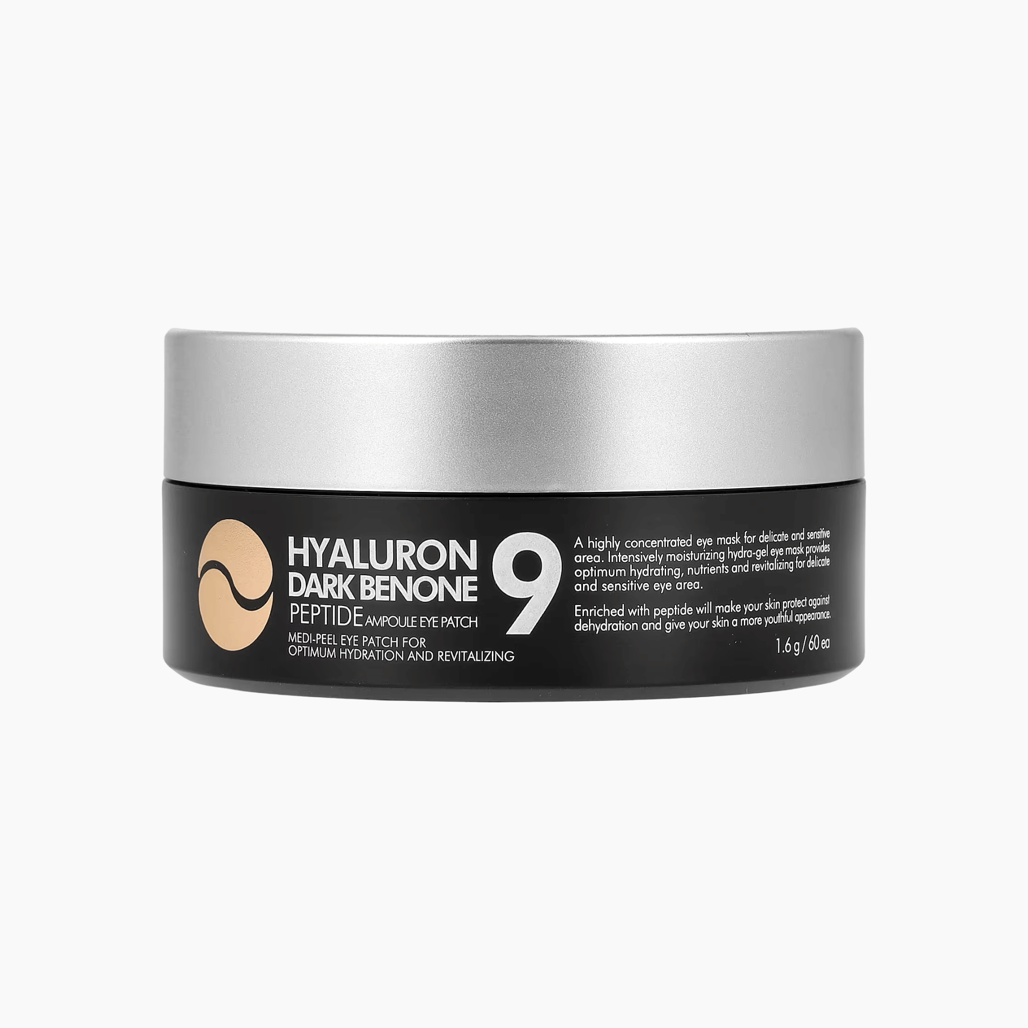 MEDI-PEEL Hyaluron Dark Benone 9 Peptide Ampoule Eye Patch 60 Patches - cosmadic