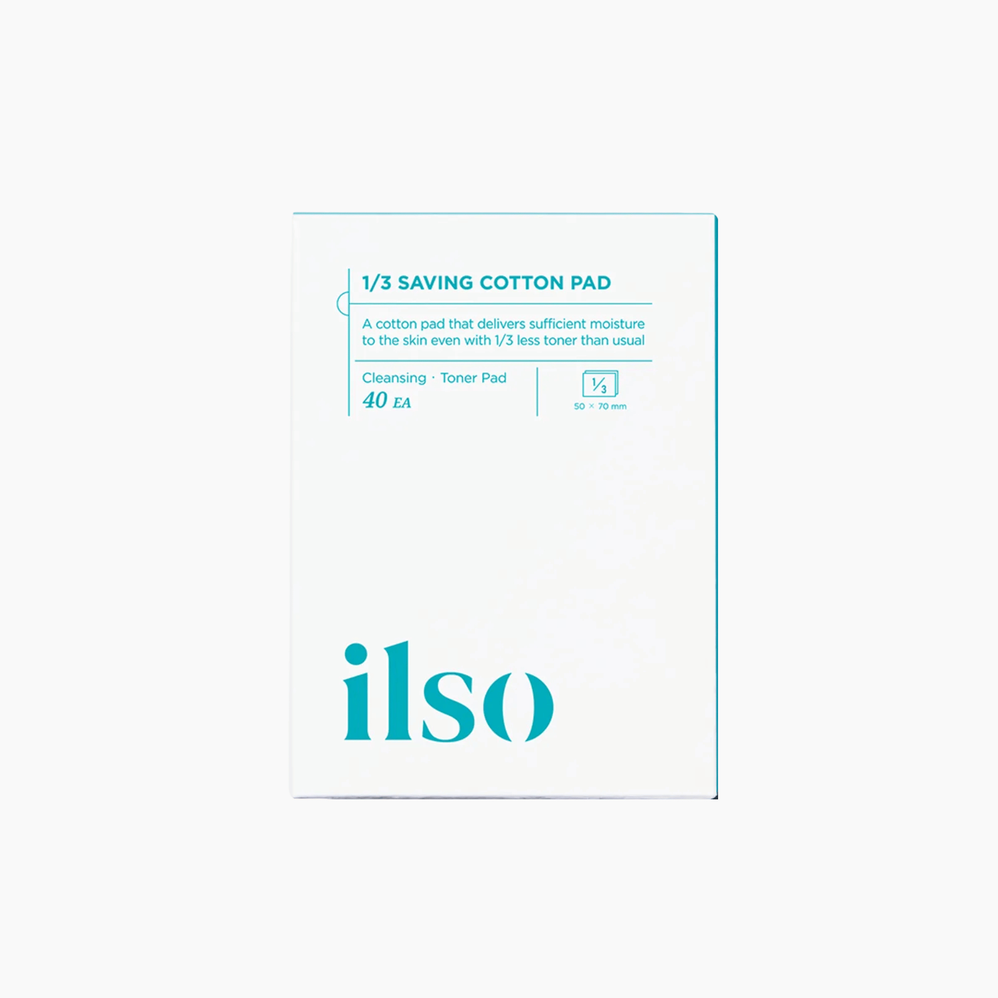 ilso 1/3 Saving Cotton Pad 40pcs - cosmadic