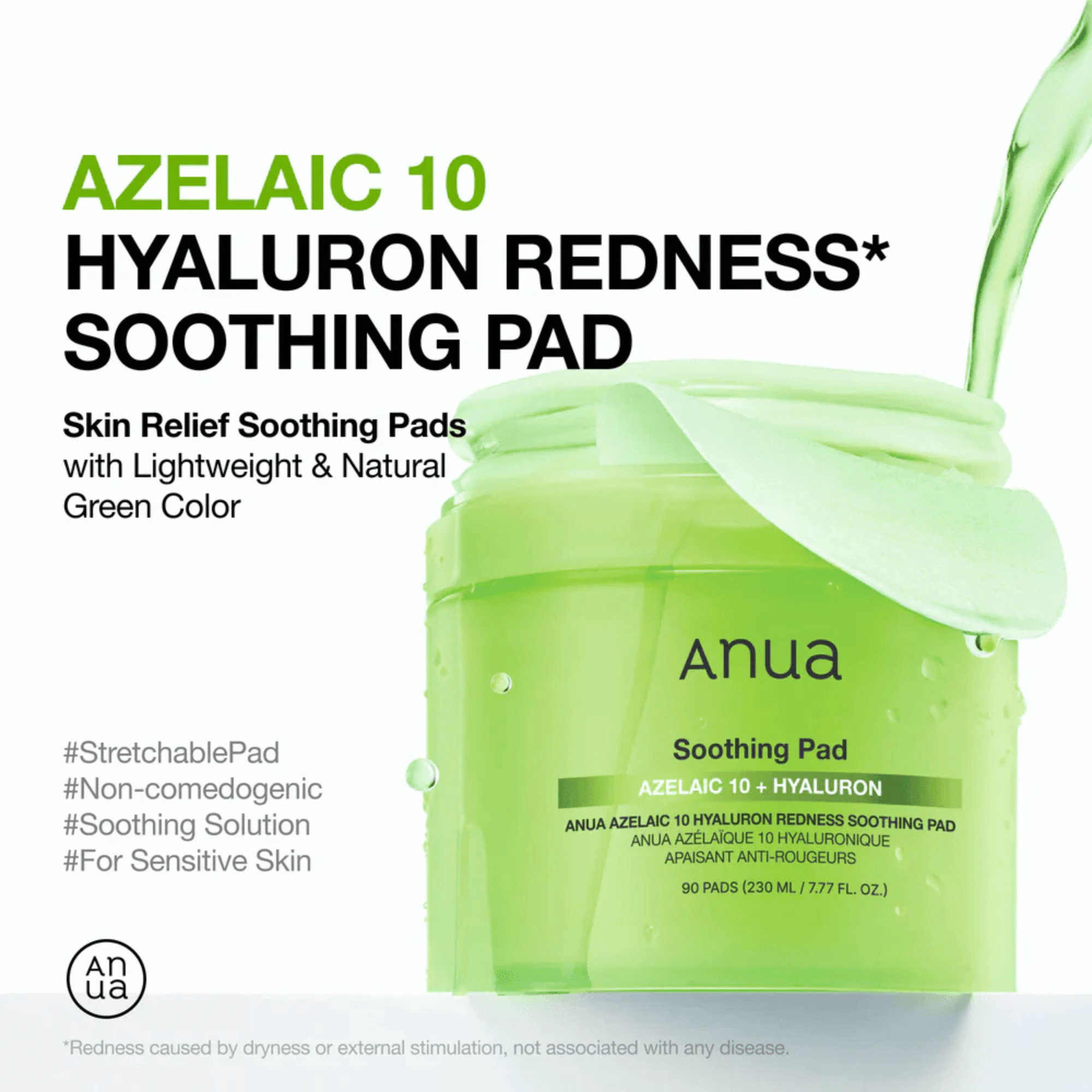 Anua Azelaic 10 + Hyaluron Soothing Pad 90 Pads