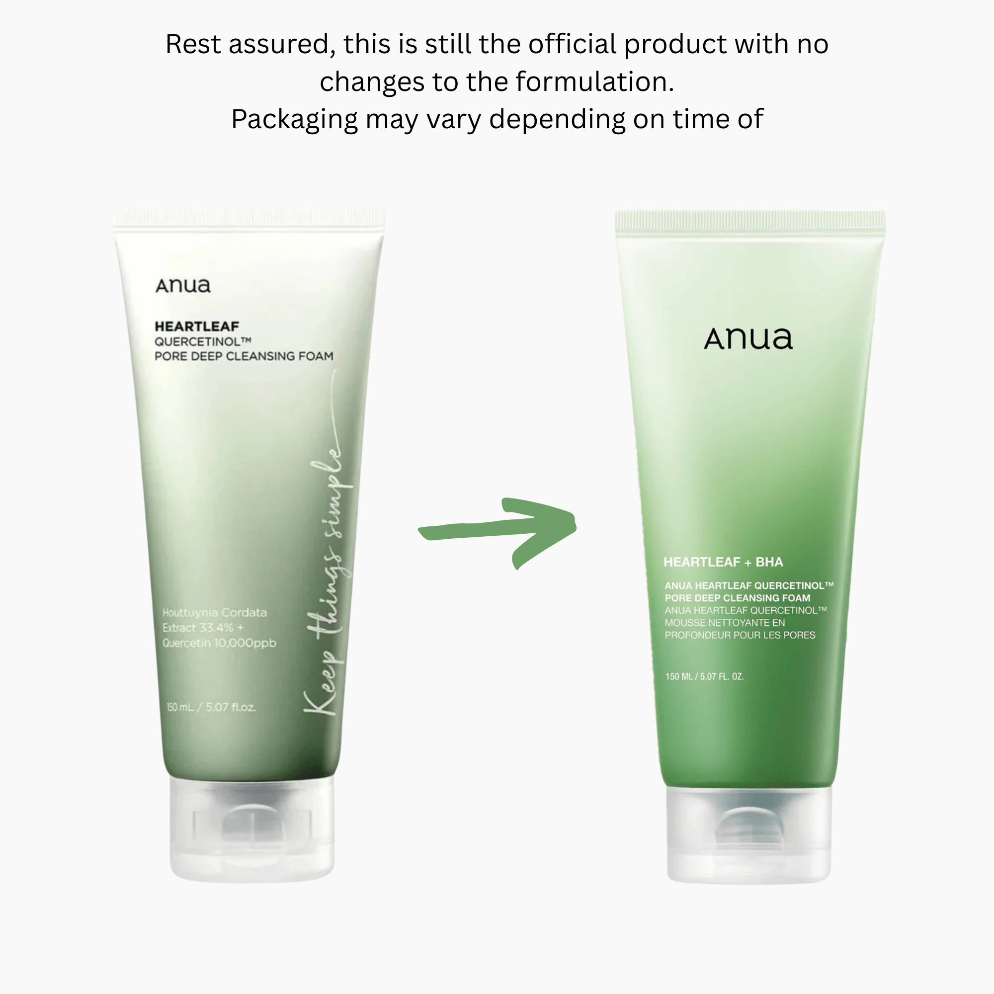 Anua Heartleaf Quercetinol Pore Deep Cleansing Foam 150ml