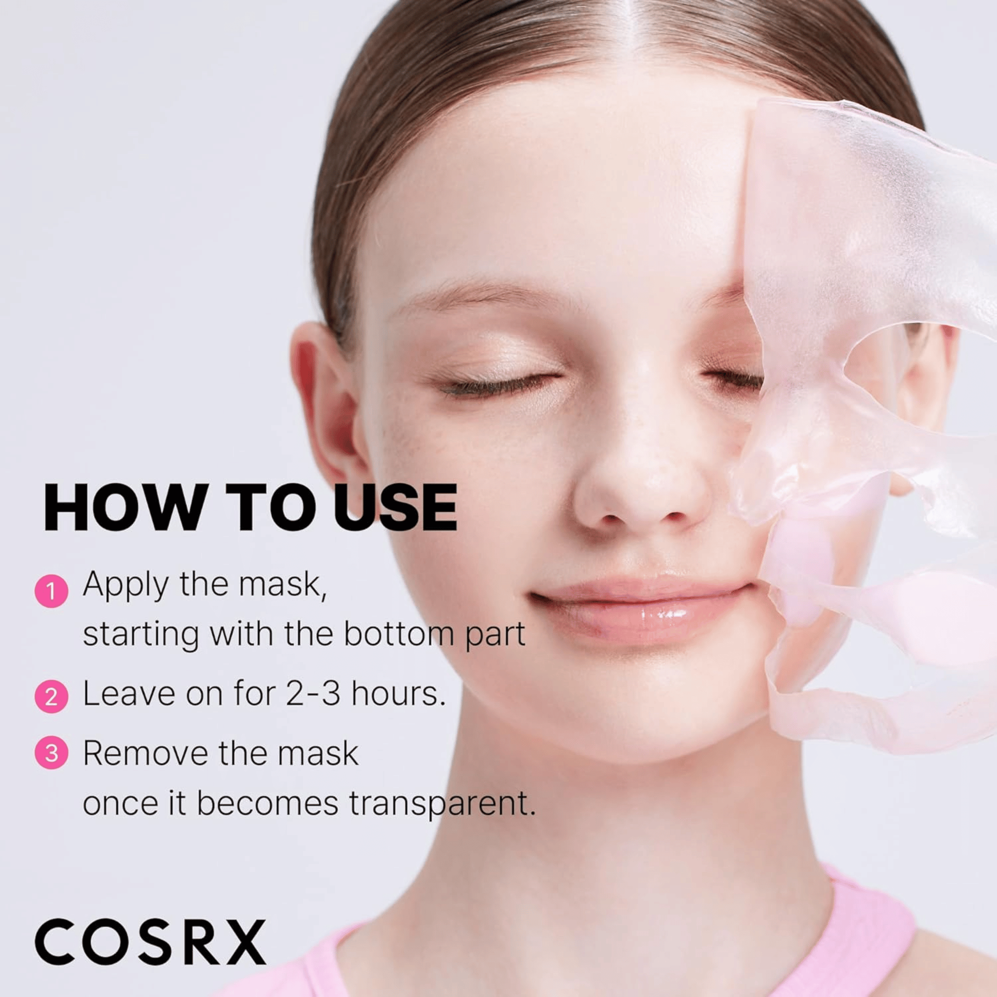 COSRX The Peptide Collagen Lifting Glow Hydrogel Mask 3 Stück