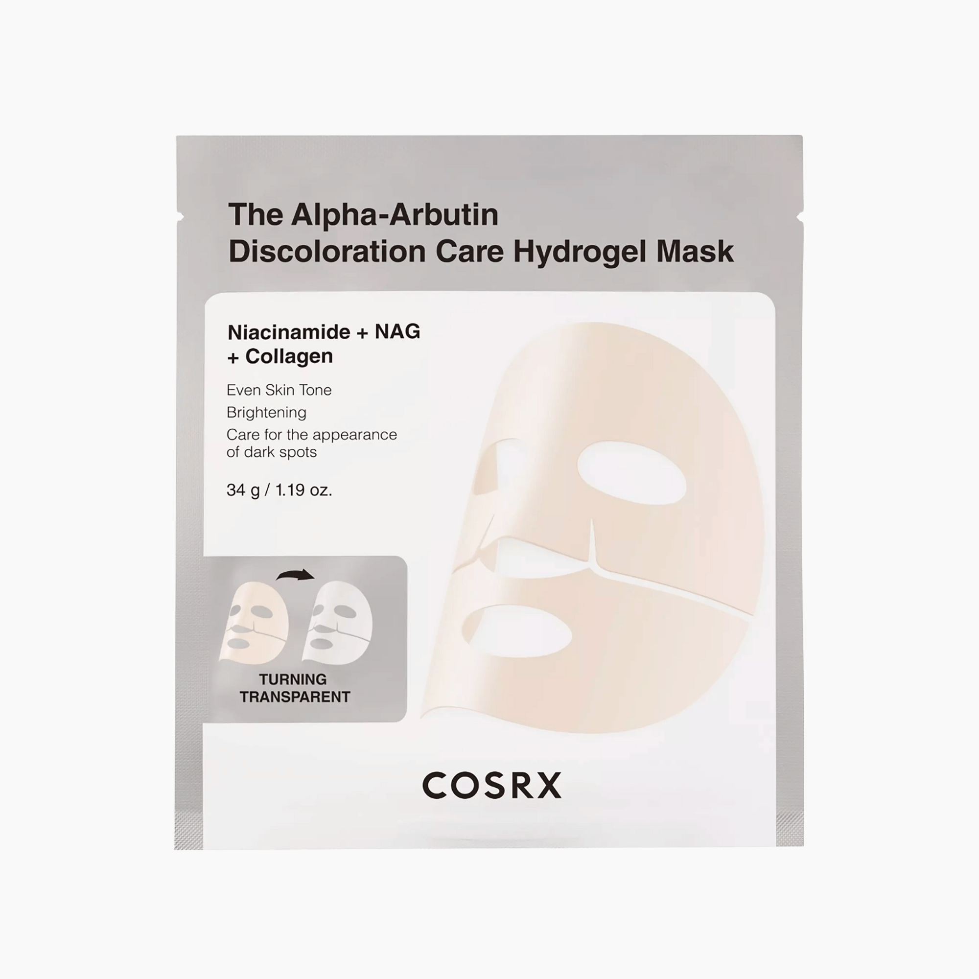 COSRX The Alpha-Arbutin Discoloration Care Hydrogel Mask 3 Stück