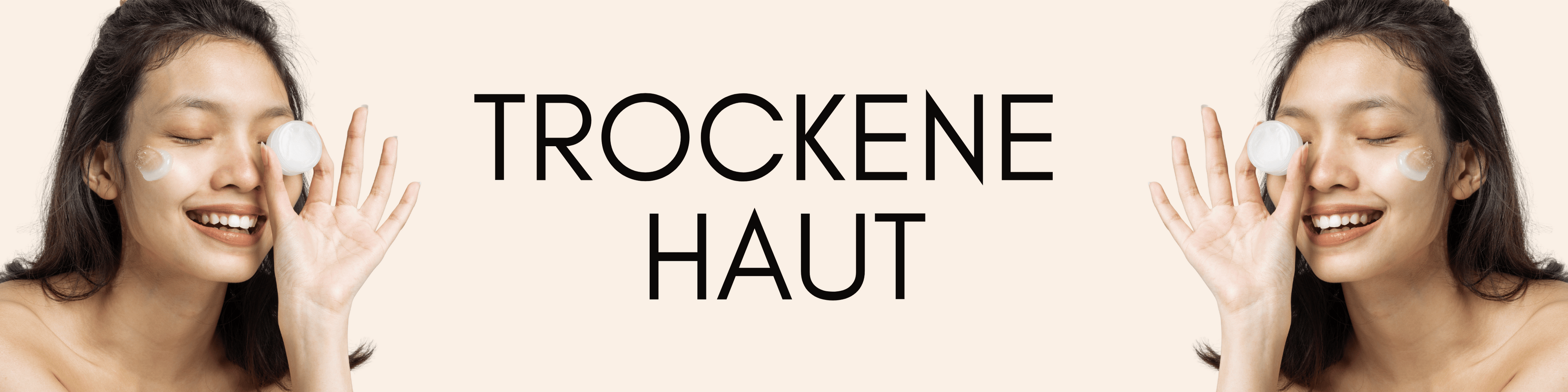 Trockene Haut Banner