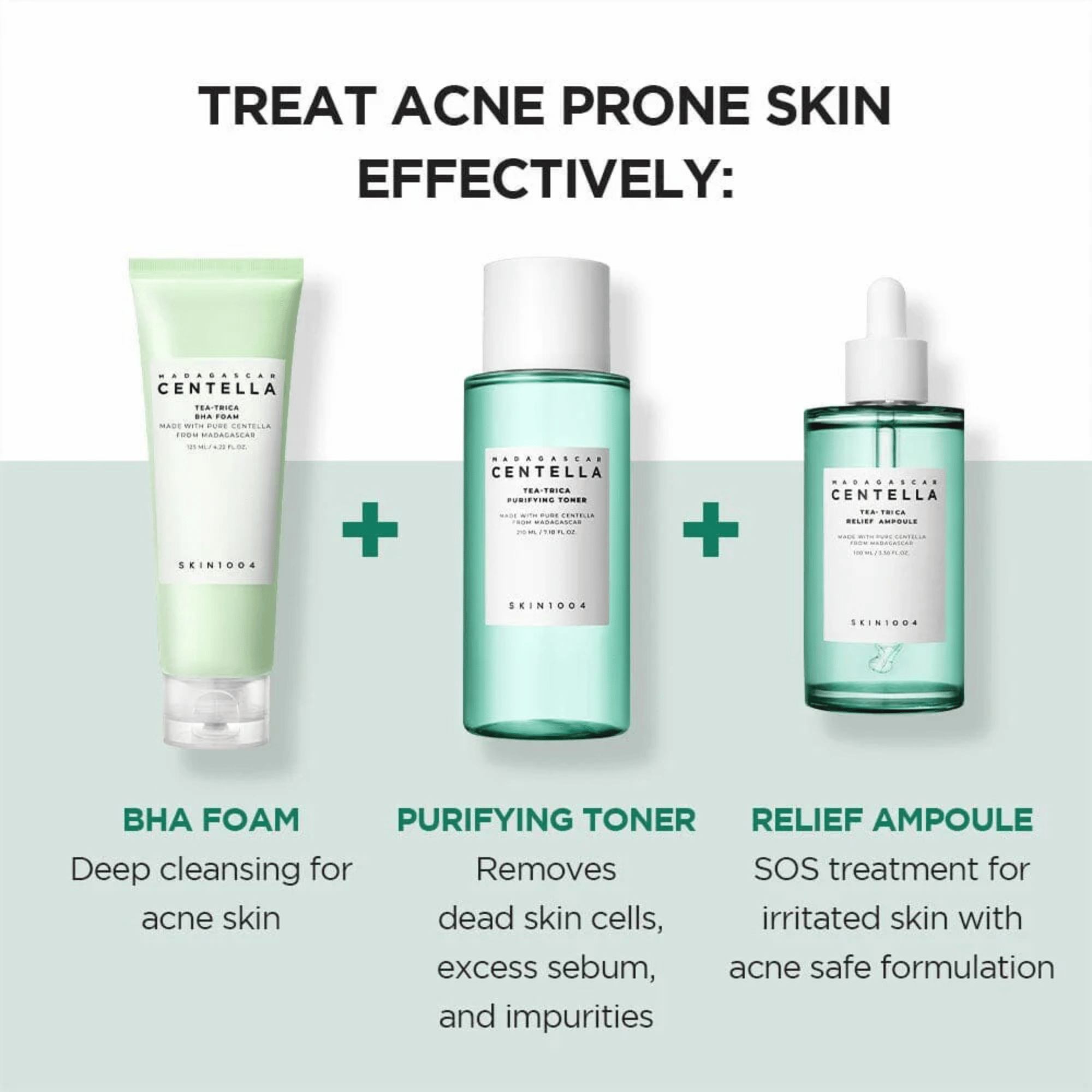 Skin1004 Madagascar Centella Tea-Trica BHA Foam 125ml - cosmadic
