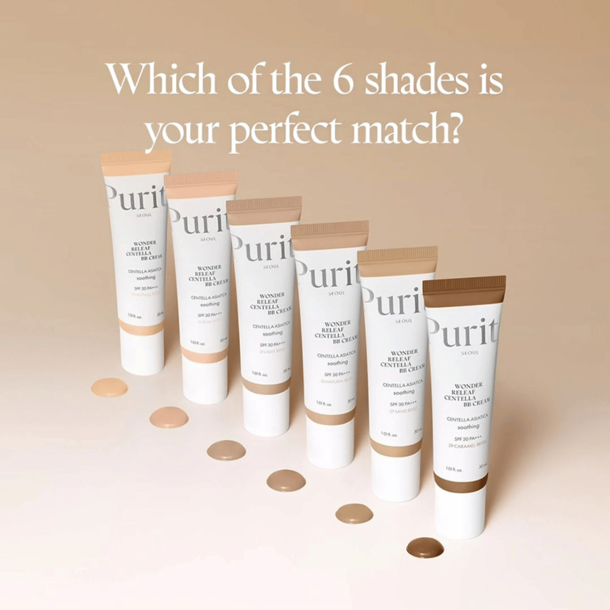 Purito Wonder Releaf Centella BB Cream 30ml - cosmadic