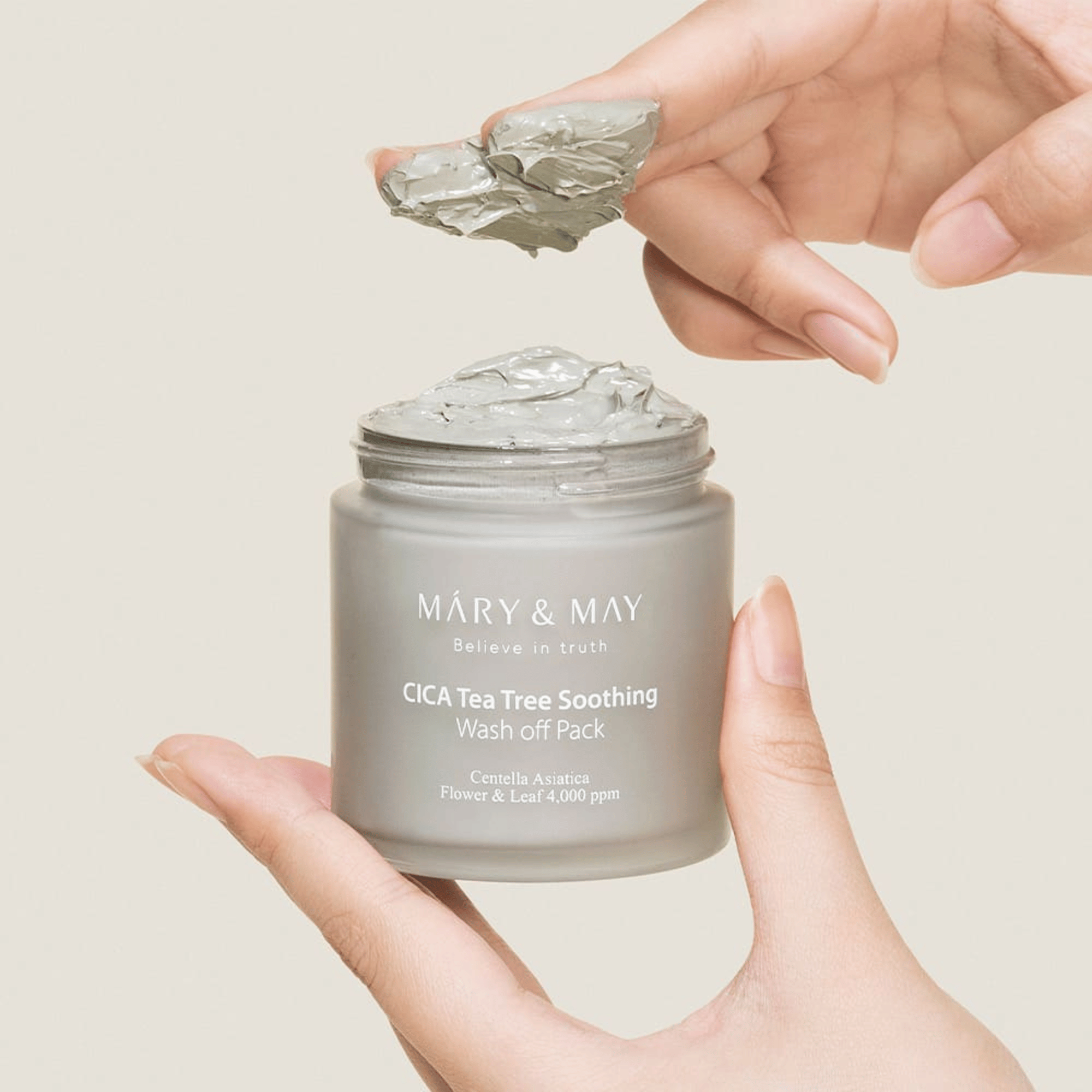 MARY & MAY Cica Tea Tree Soothing Wash off Pack 125g - cosmadic