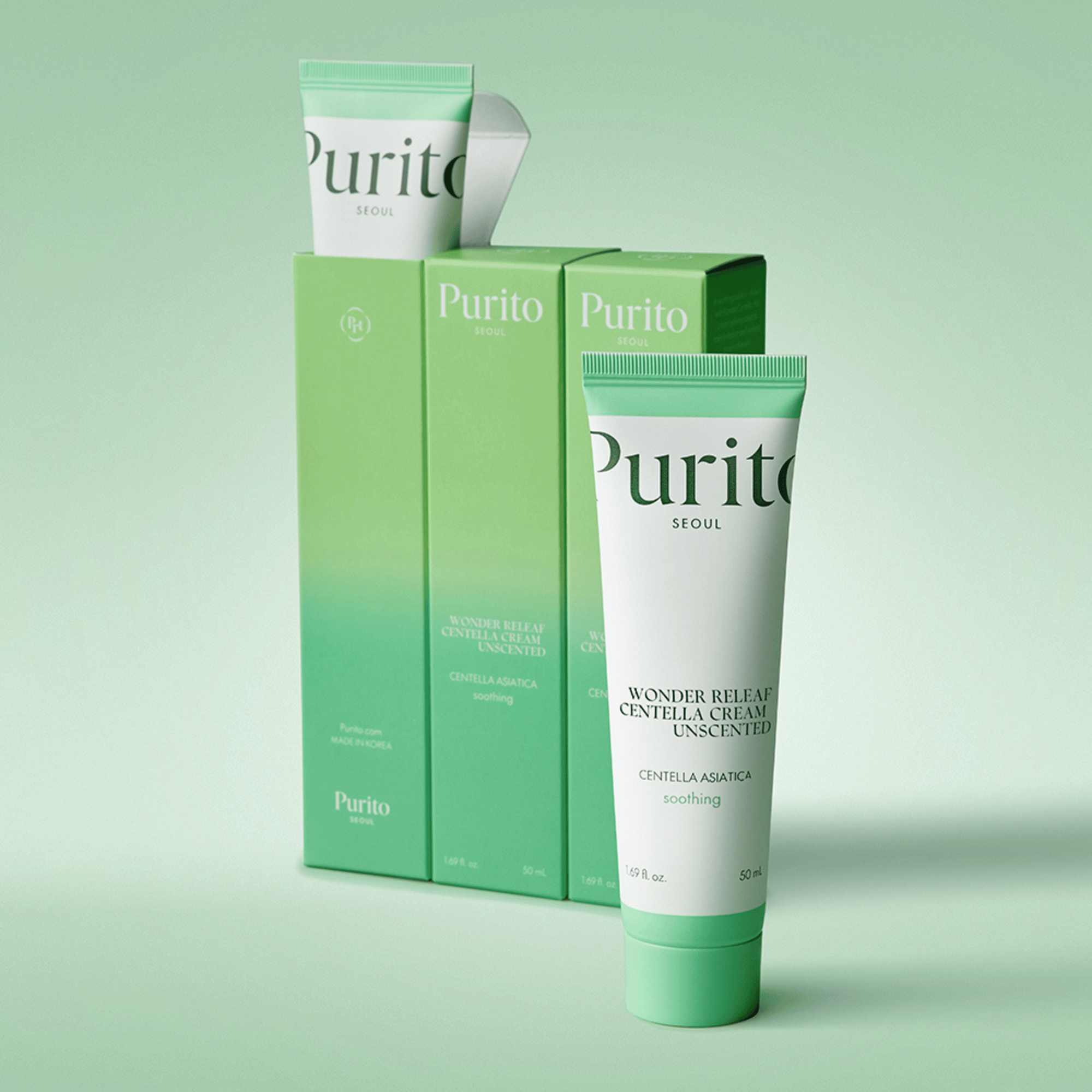 Purito Wonder Releaf Centella Cream Unscented 50ml - cosmadic