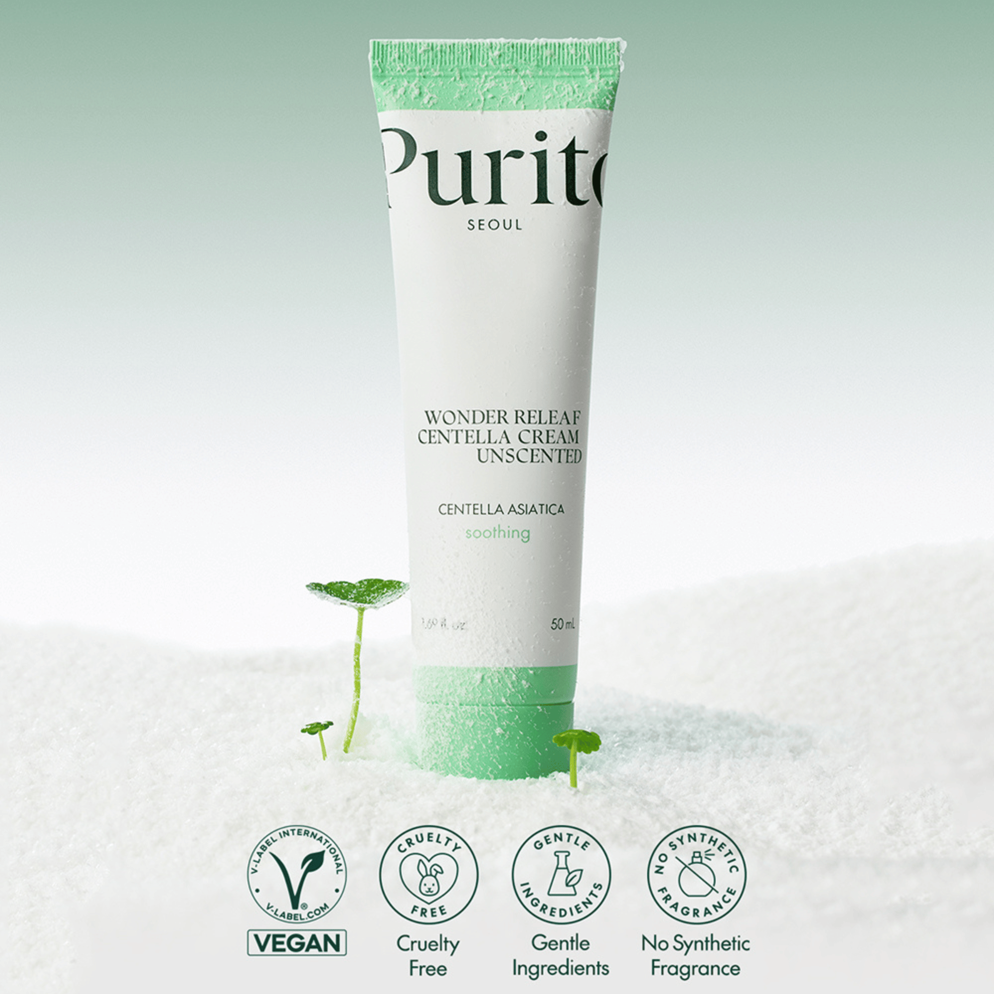 Purito Wonder Releaf Centella Cream Unscented 50ml - cosmadic