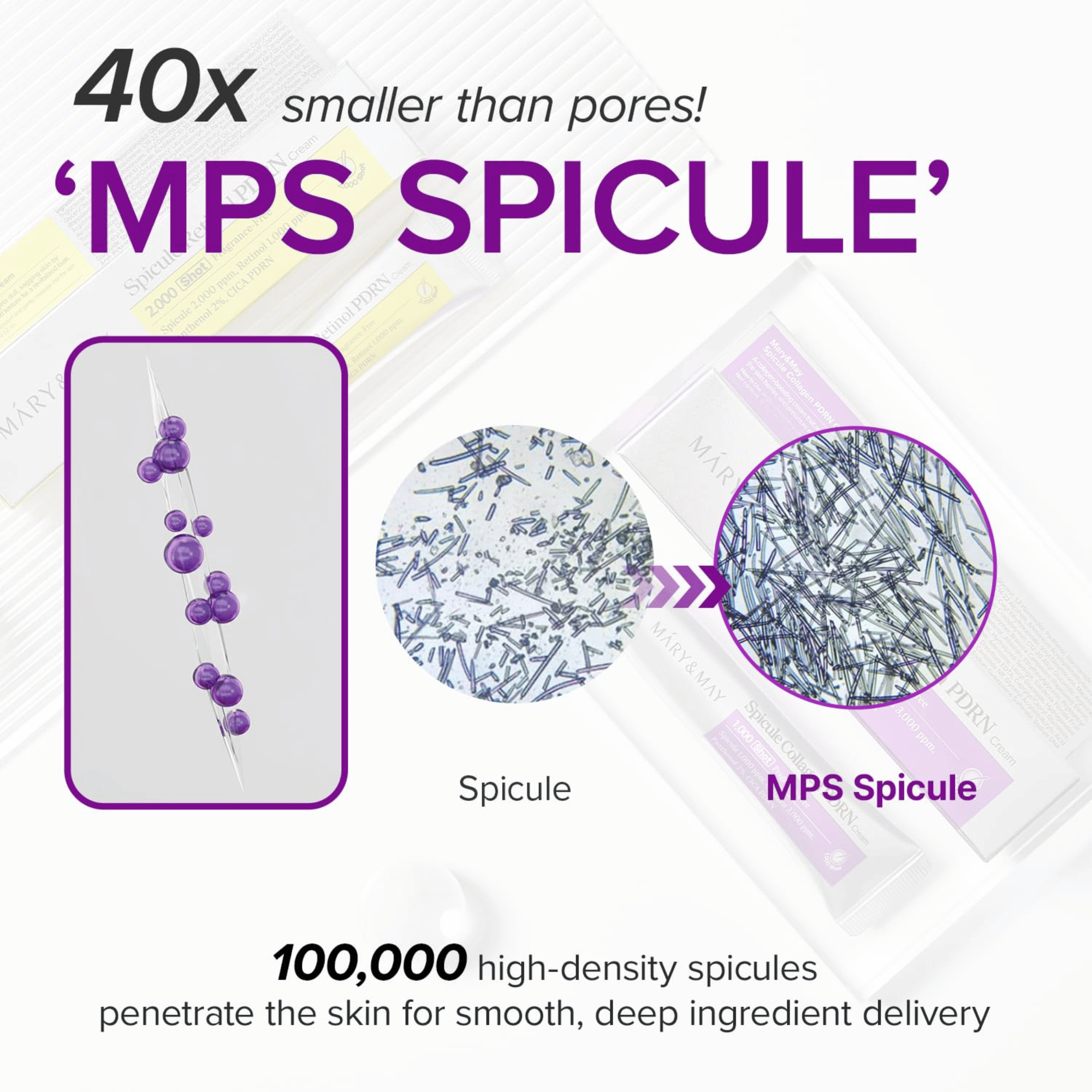 MARY & MAY Spicule Collagen PDRN Cream 15g - cosmadic
