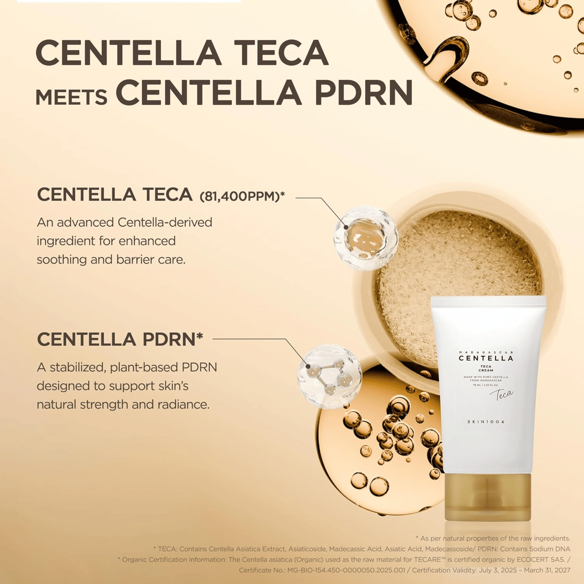 Skin1004 Madagascar Centella Teca Cream 75ml - cosmadic