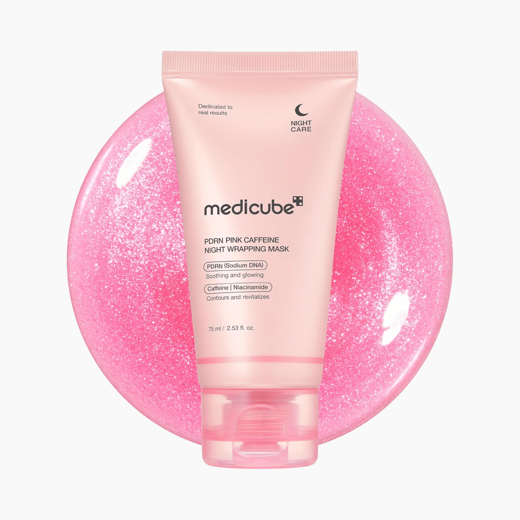 Medicube PDRN Pink Caffeine Night Wrapping Mask 75ml - cosmadic