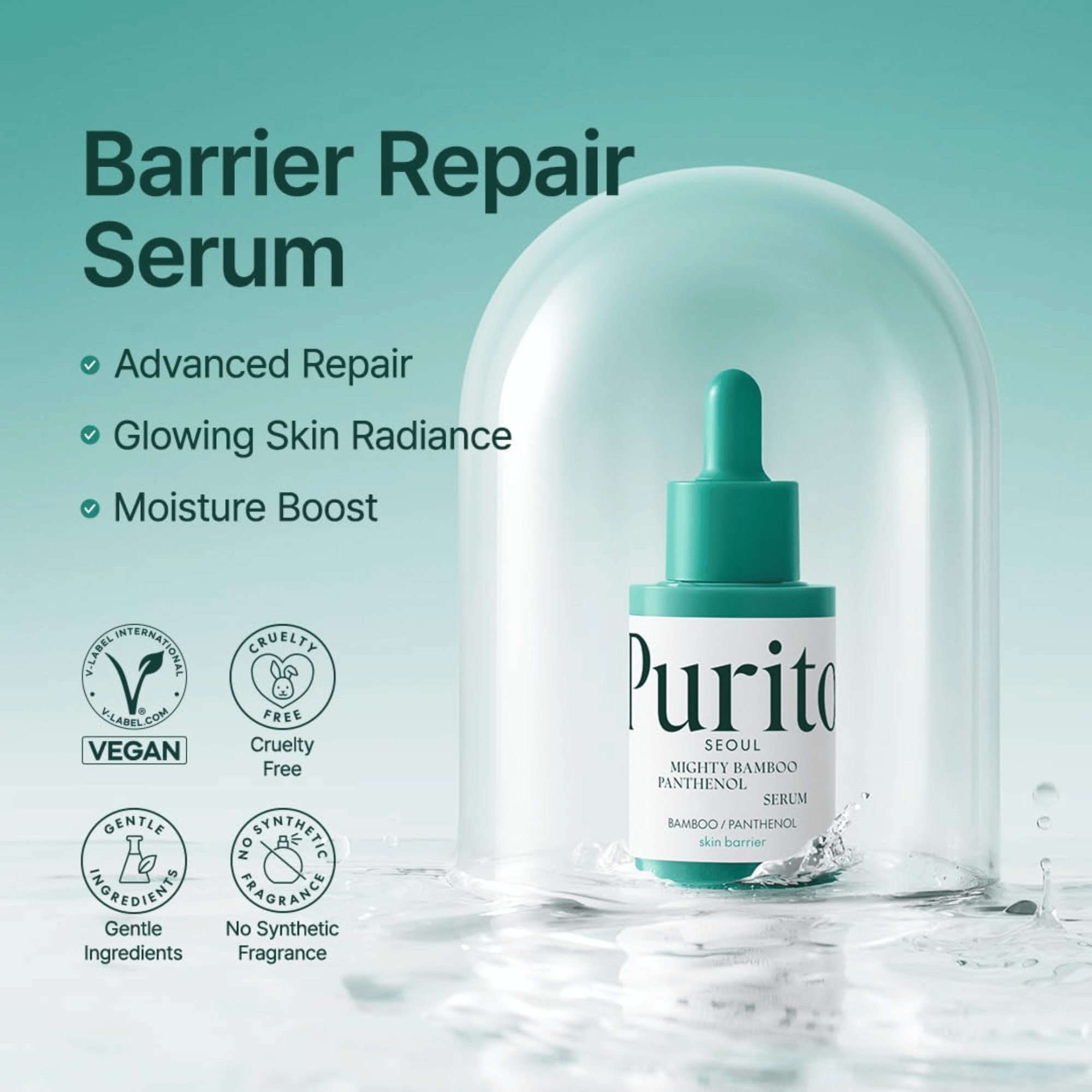 Purito Seoul Mighty Bamboo Panthenol Serum 30ml - cosmadic