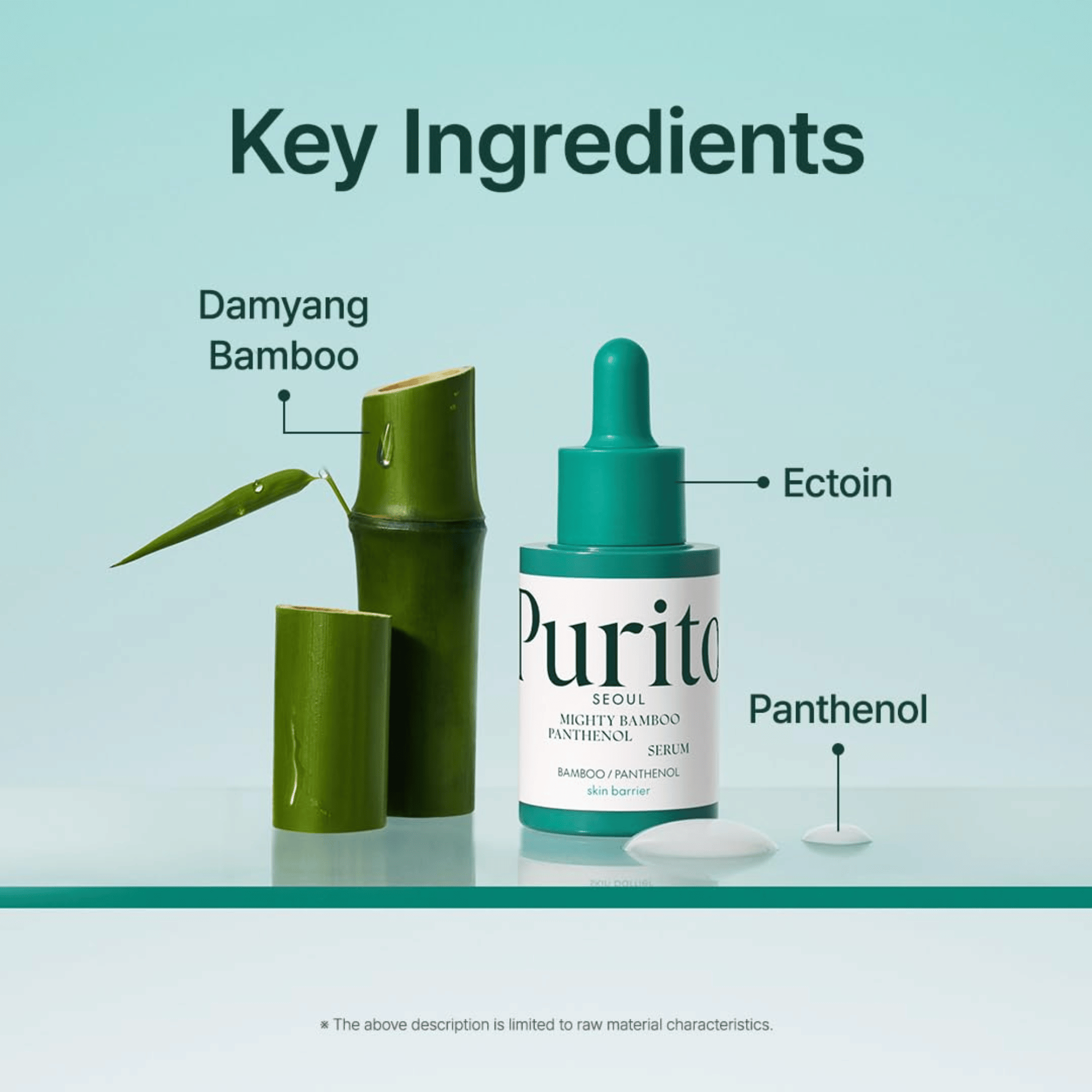 Purito Seoul Mighty Bamboo Panthenol Serum 30ml - cosmadic