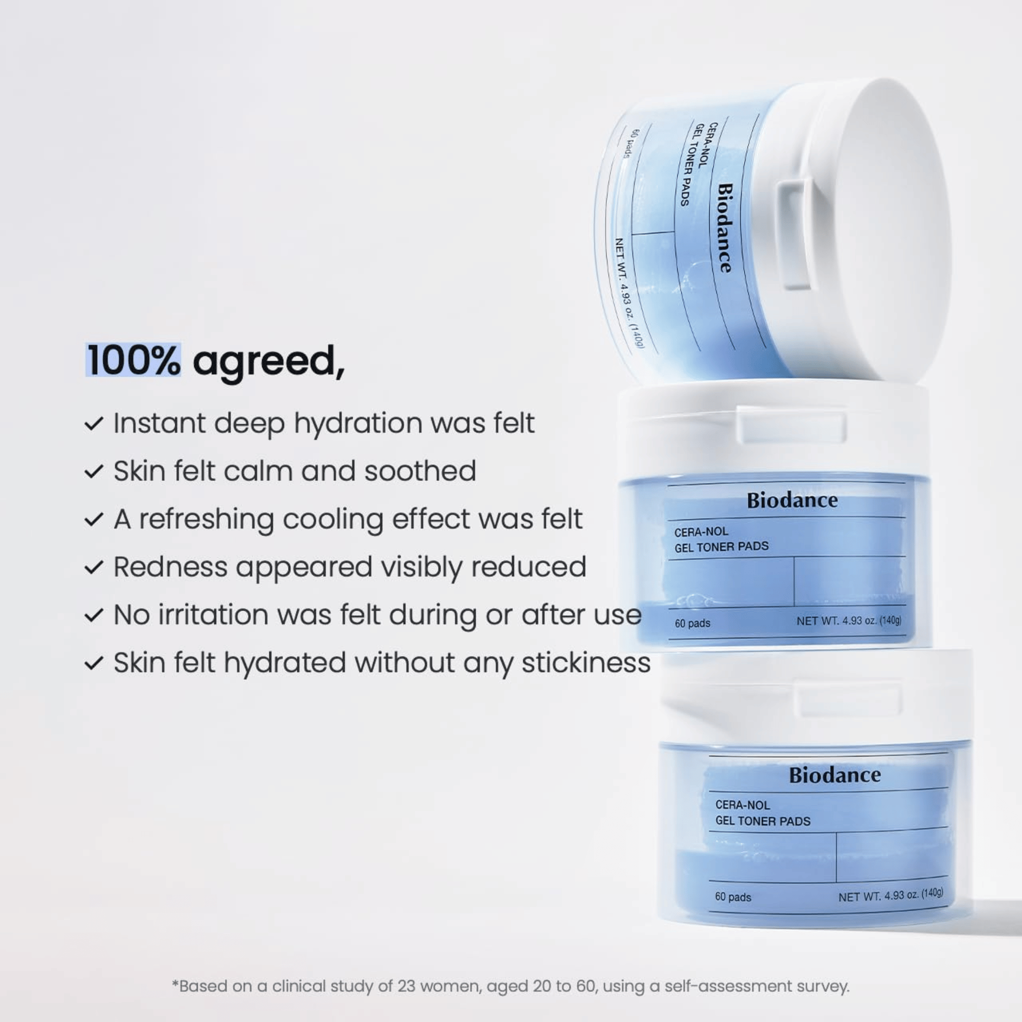 Biodance Cera-nol Gel Toner Pads 60 Pads - cosmadic