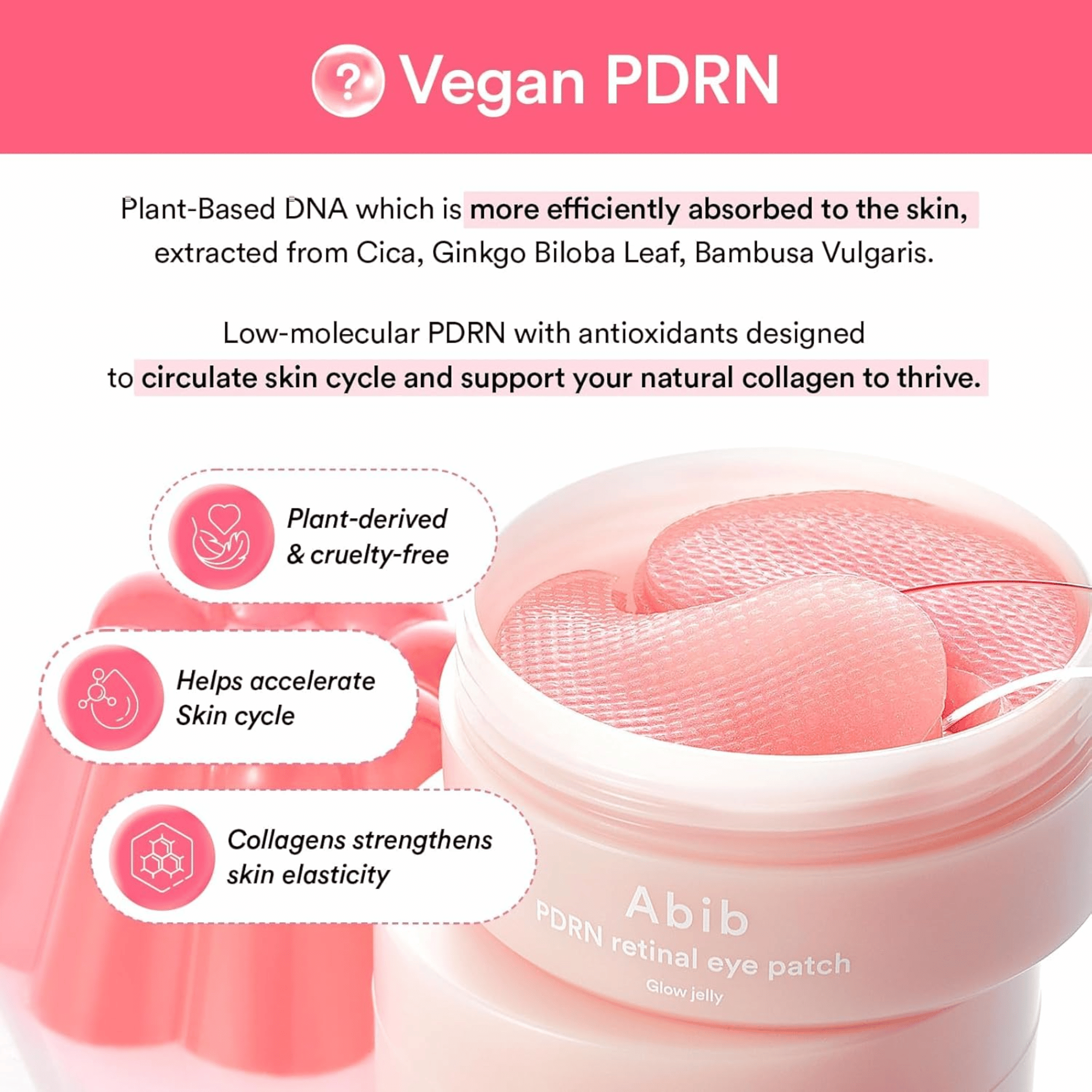 Abib PDRN Retinal Eye Patch Glow Jelly 60 Stk - cosmadic