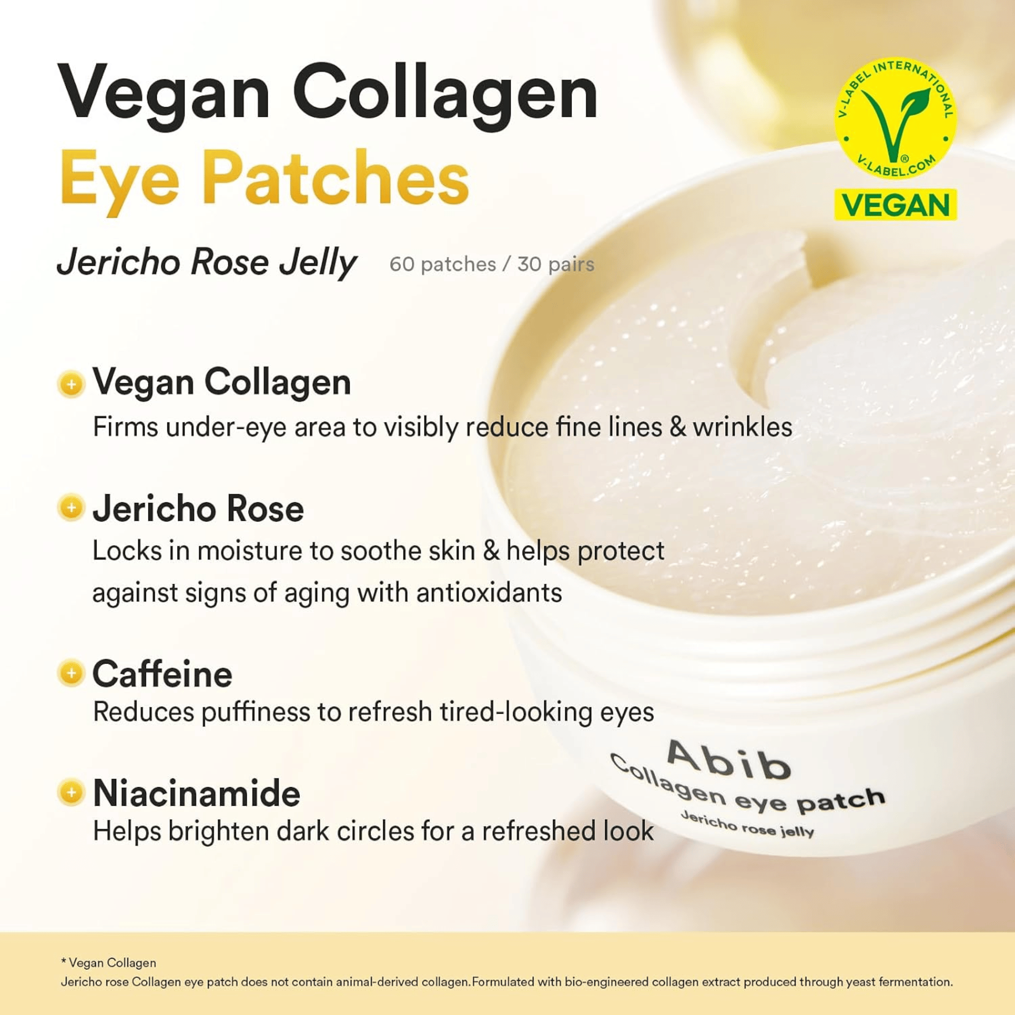 Abib Collagen Eye Patch Jericho Rose Jelly 60Stk - cosmadic