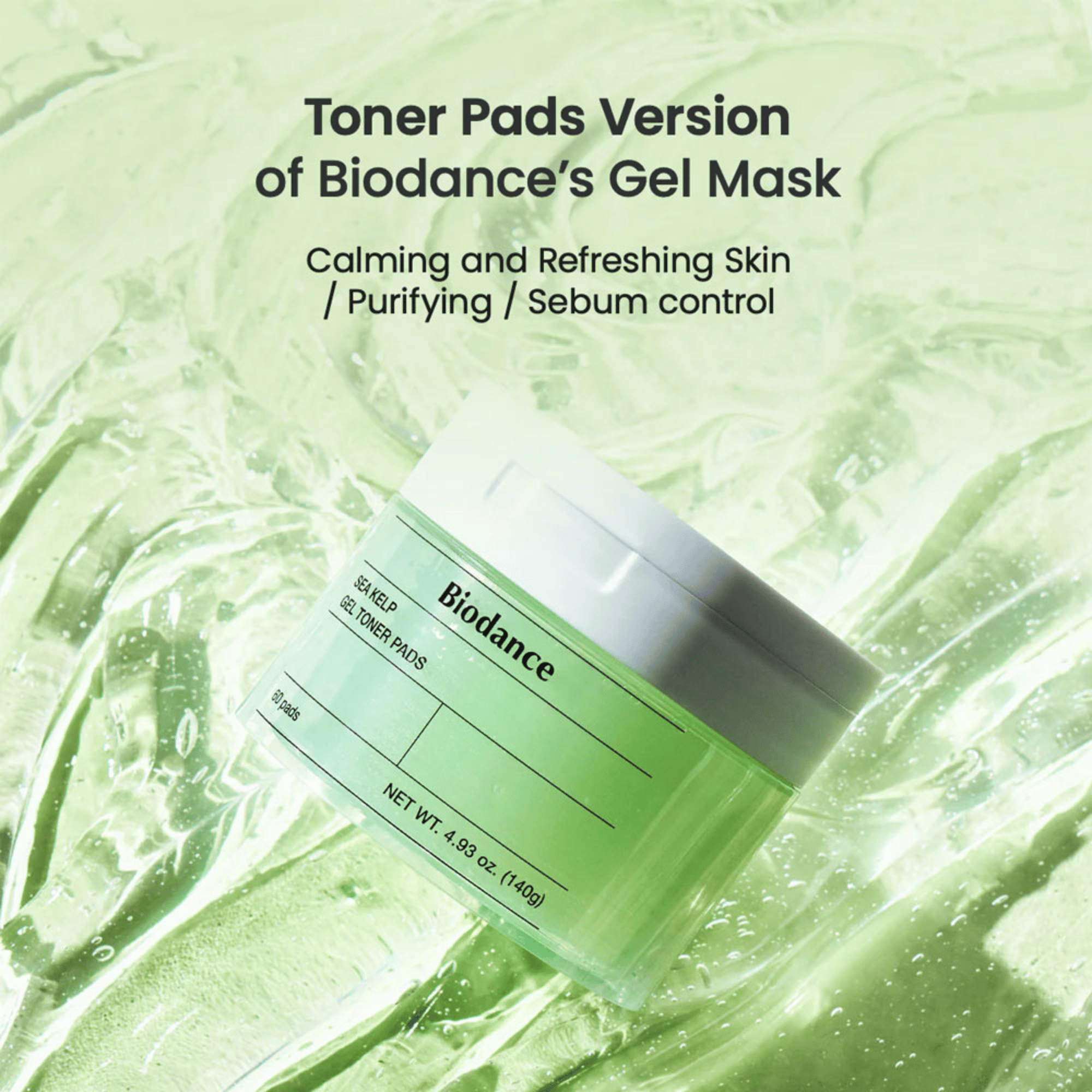 Biodance Sea Kelp Gel Toner Pads 60 Pads - cosmadic