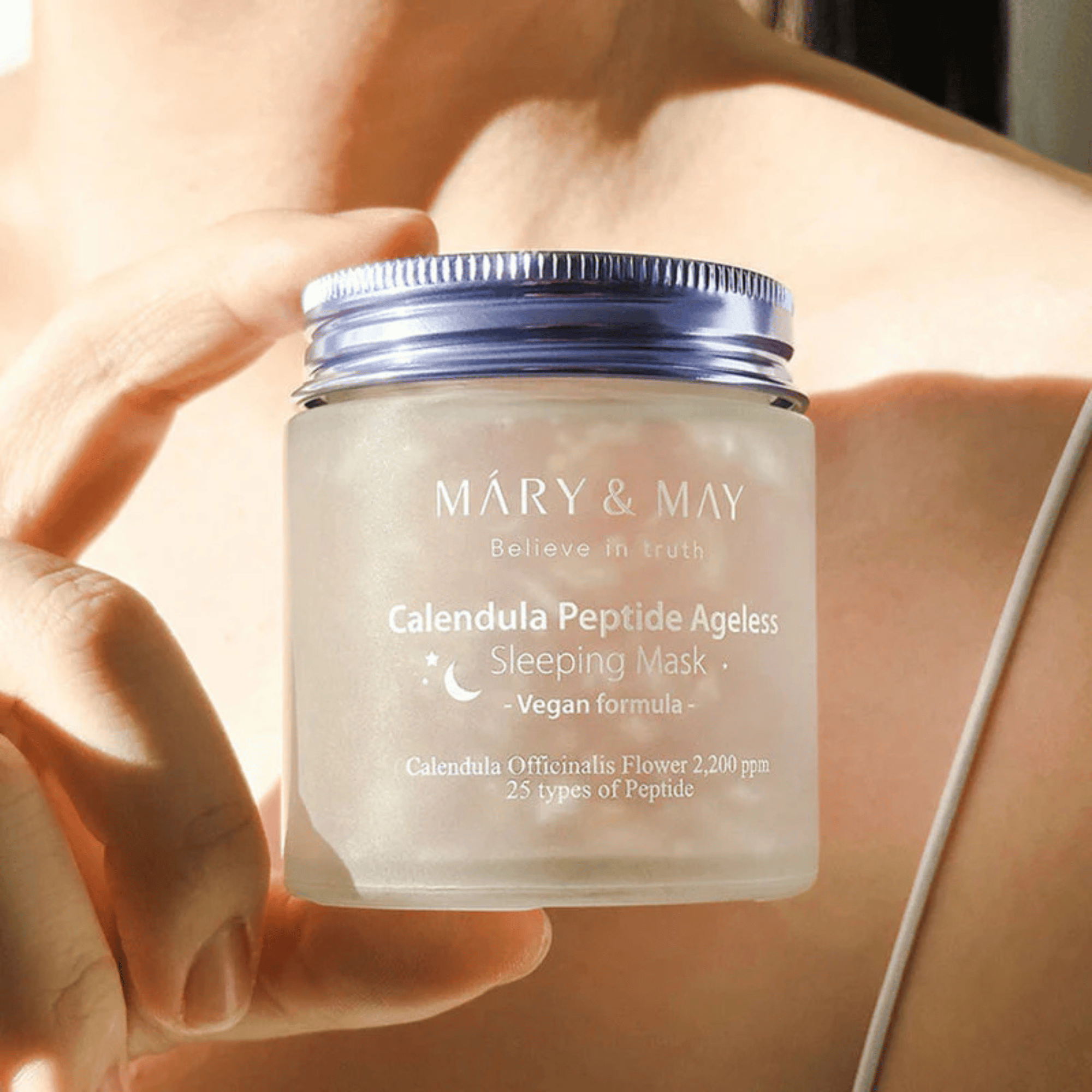 MARY & MAY Calendula Peptide Ageless Sleeping Mask 110g - cosmadic