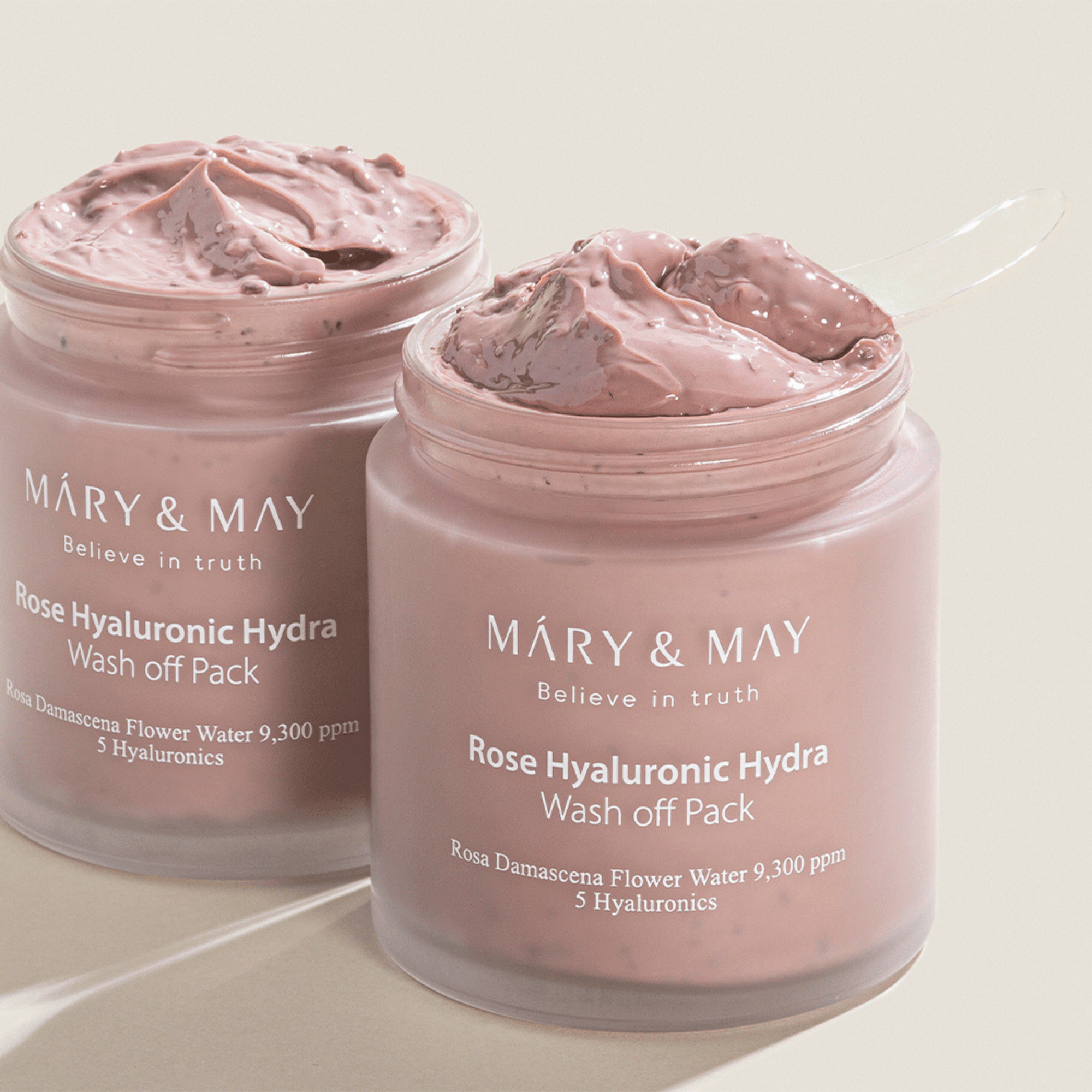 MARY & MAY Rose Hyaluronic Hydra Wash Off Pack 125g - cosmadic