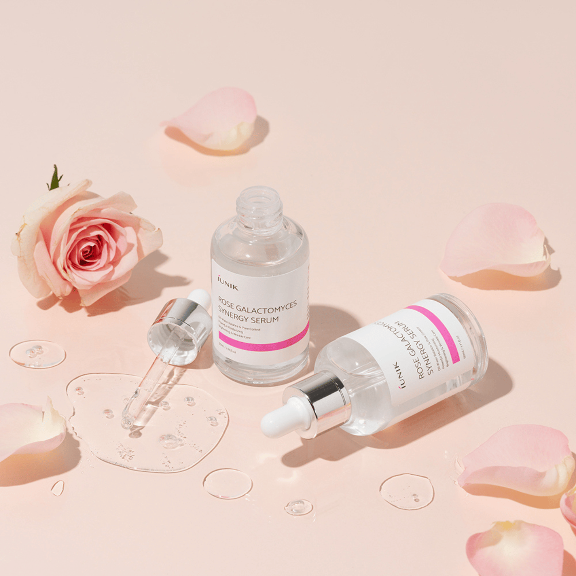 iUNIK Rose Galactomyces Synergy Serum 50ml - cosmadic