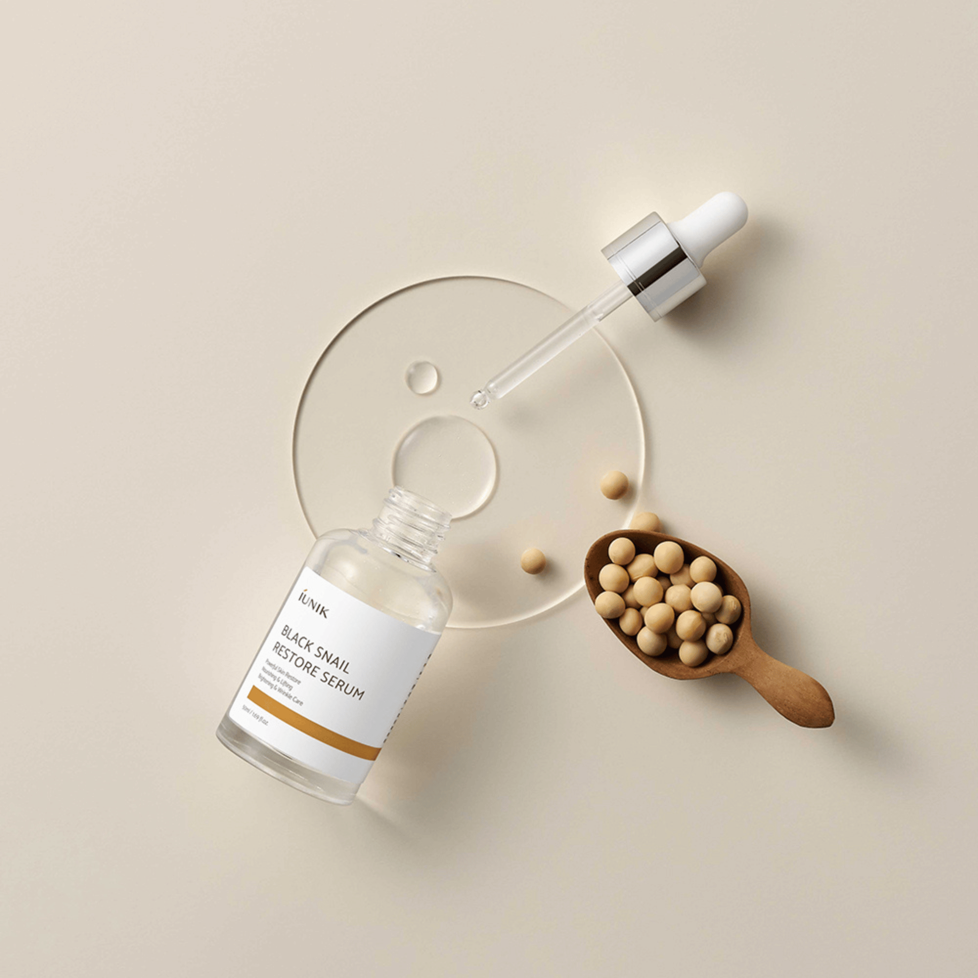 iUNIK Black Snail Restore Serum 50ml - cosmadic