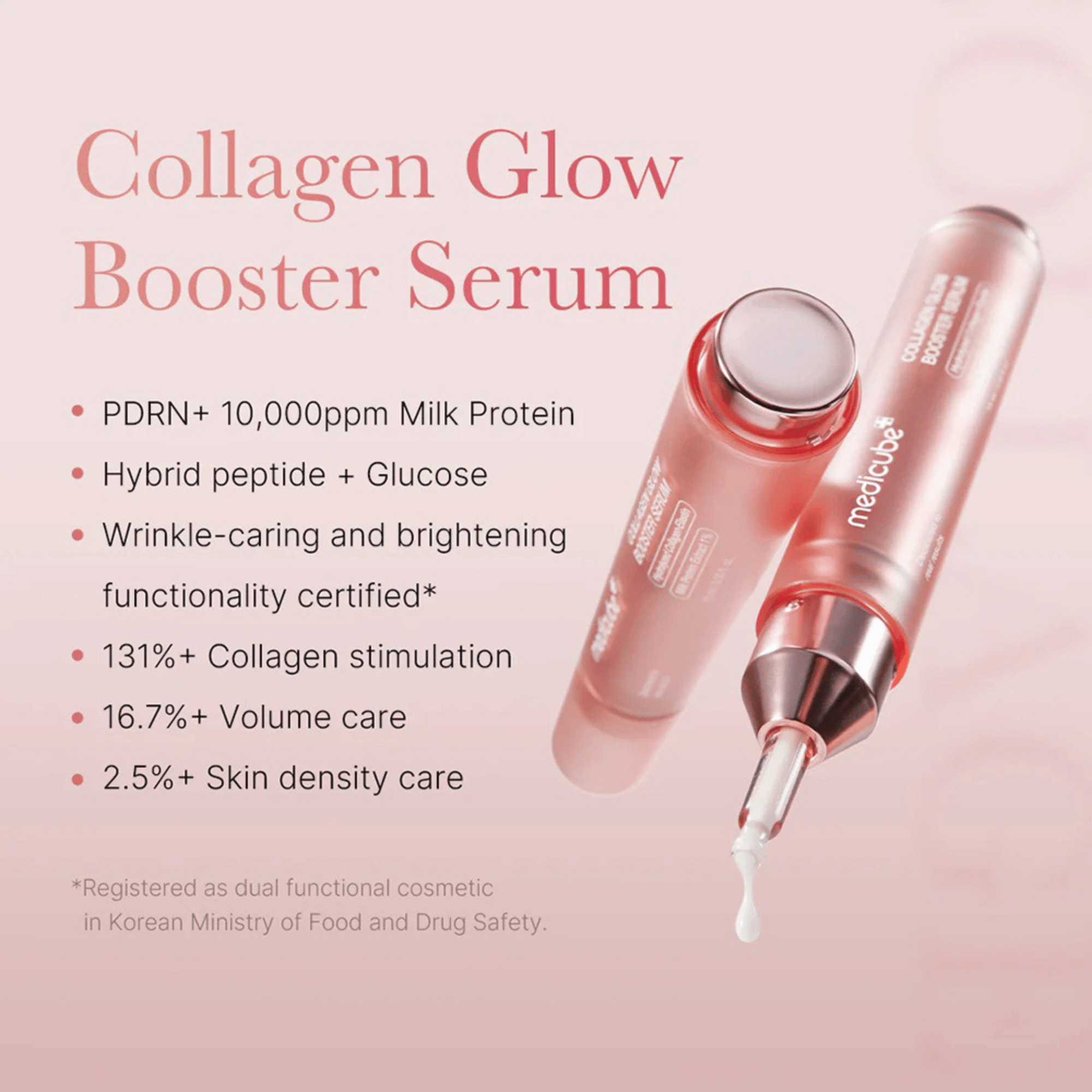 MEDICUBE Collagen Glow Booster Serum 15ml - cosmadic