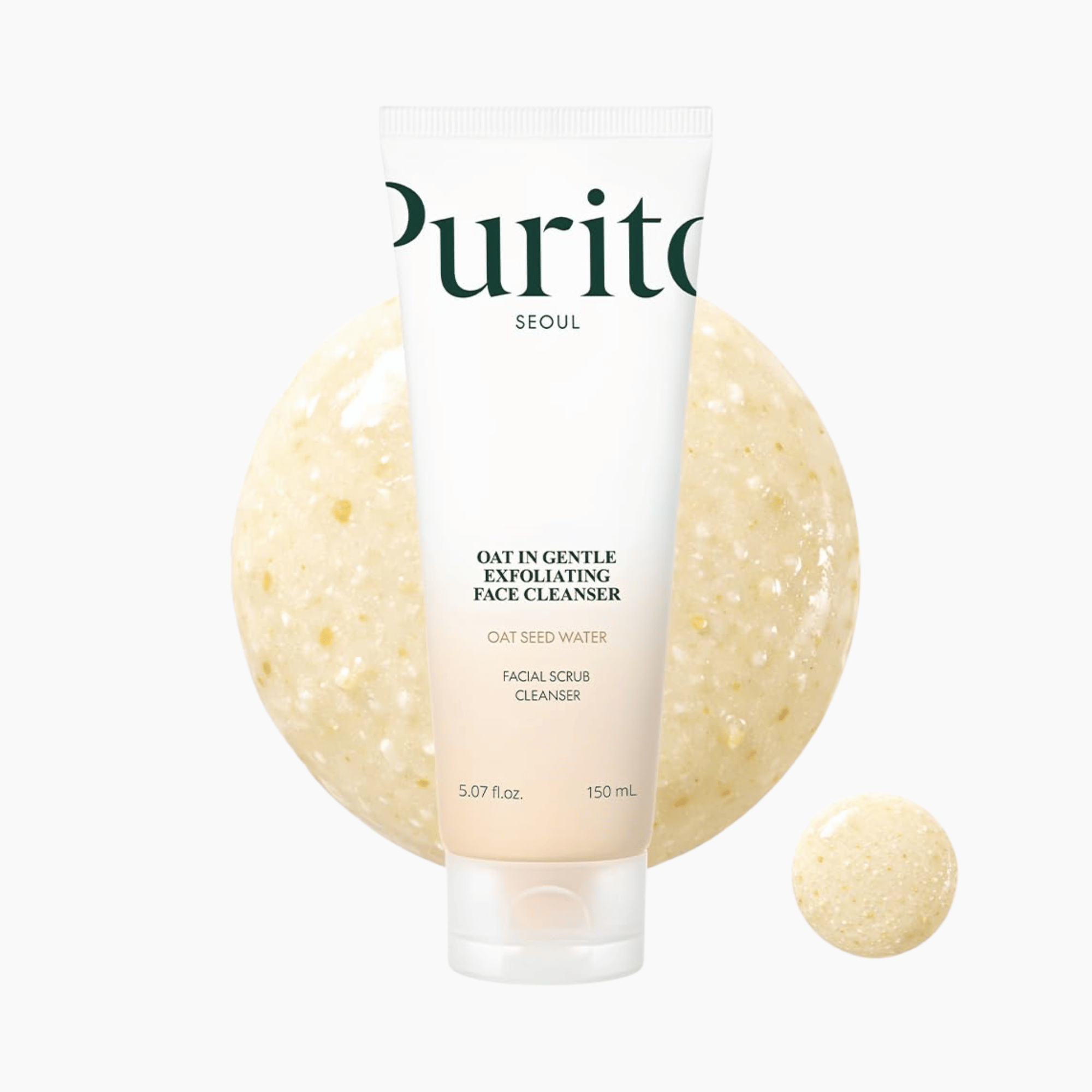 Purito Seoul Oat In Gentle Exfoliating Face Cleanser 150ml - cosmadic