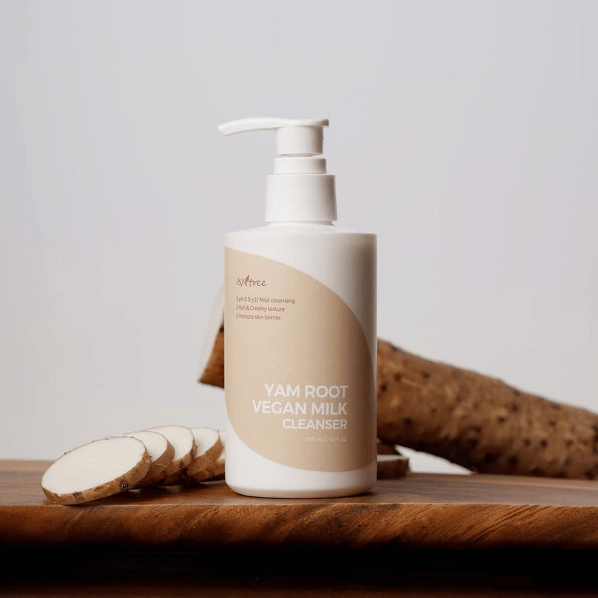 Isntree Yam Root Vegan Milk Cleanser 220ml - cosmadic