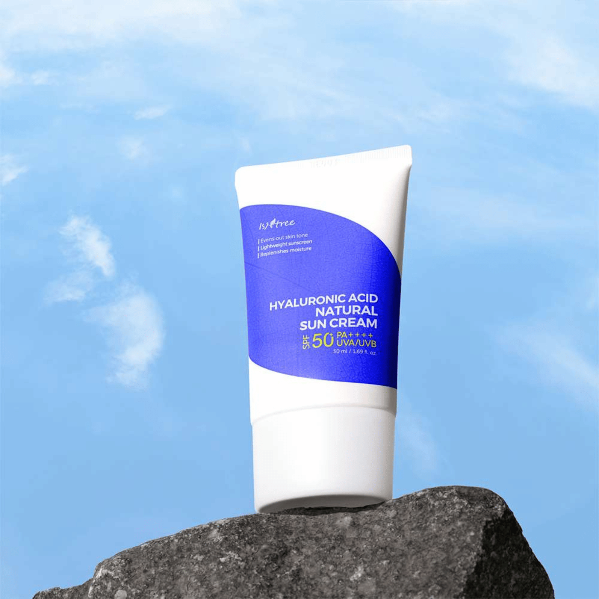 Isntree Hyaluronic Acid Natural Sun Cream 50ml SPF50+PA++++ - cosmadic