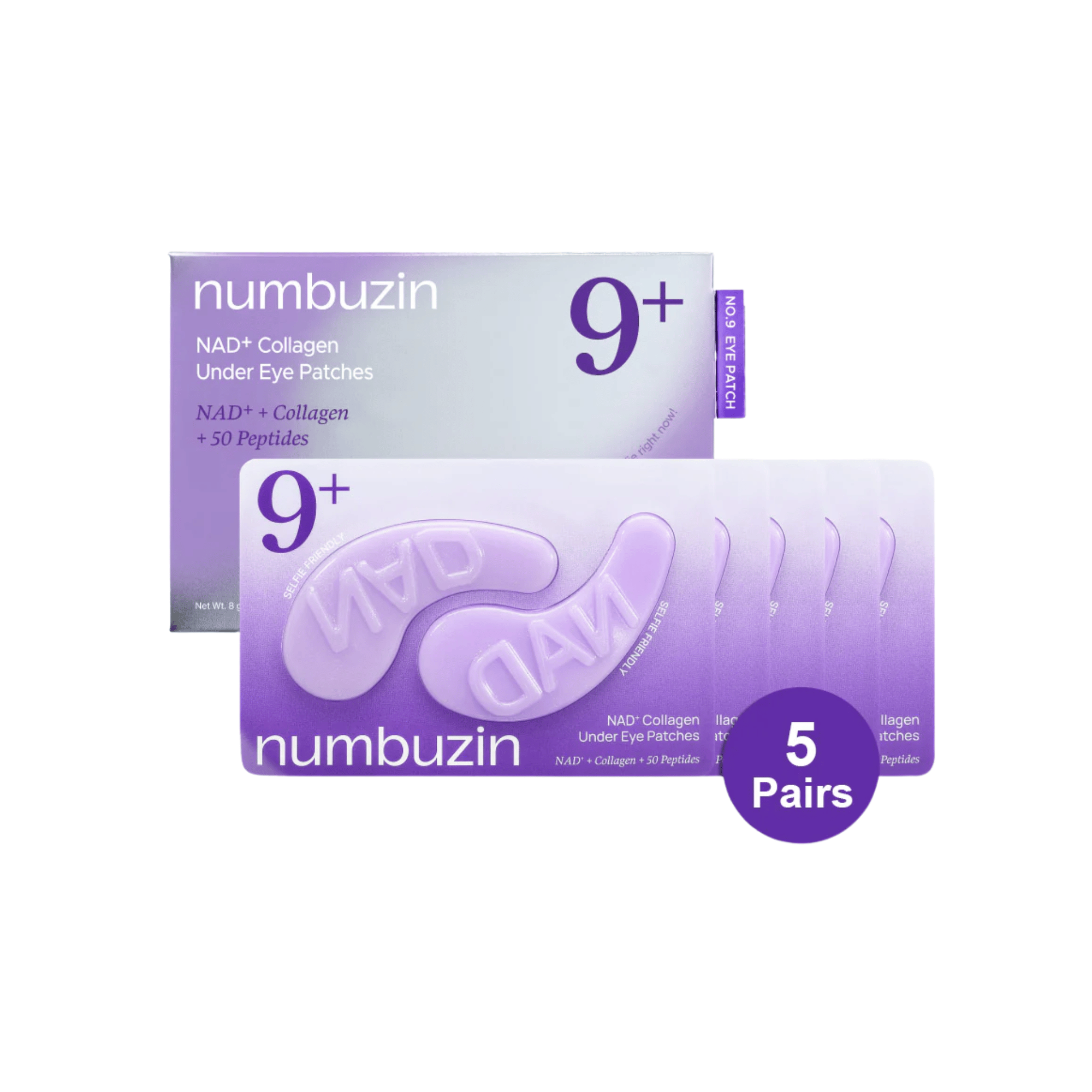 Numbuzin  No.9 NAD+ Collagen Under Eye Patches (5 Pairs)