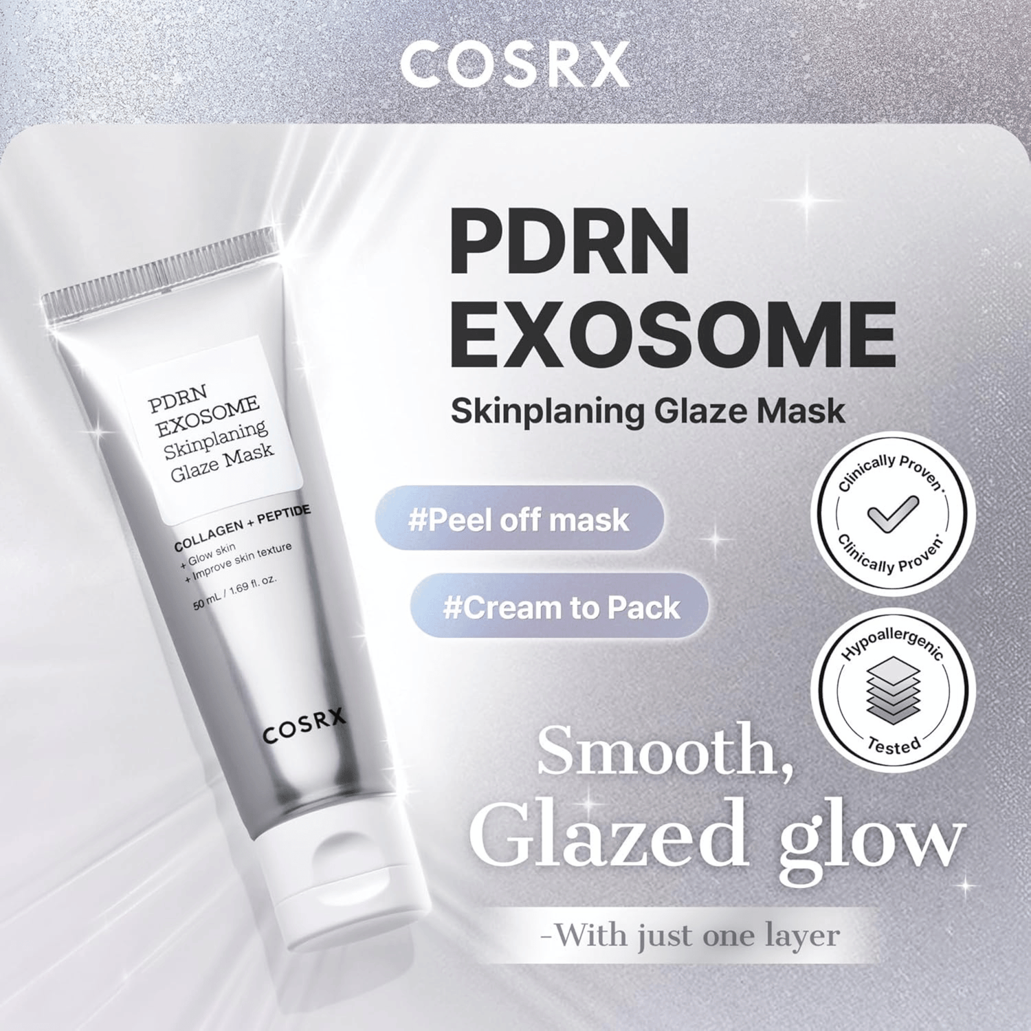 COSRX PDRN Exosome Skinplaning Glaze Mask 50ml - cosmadic