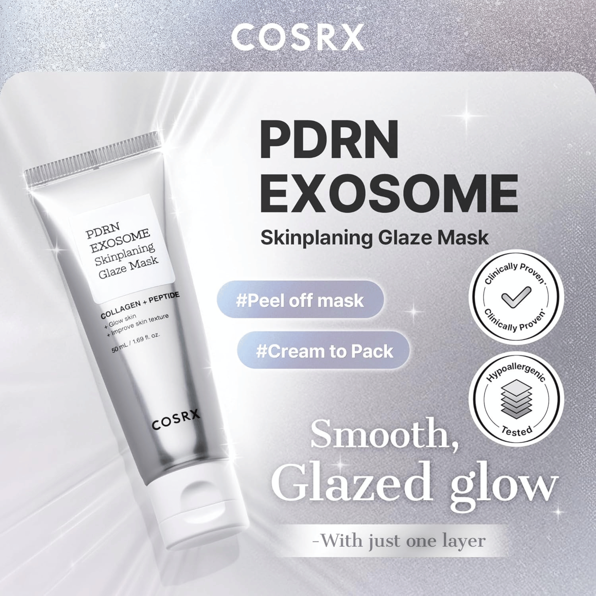 COSRX PDRN Exosome Skinplaning Glaze Mask 50ml - cosmadic