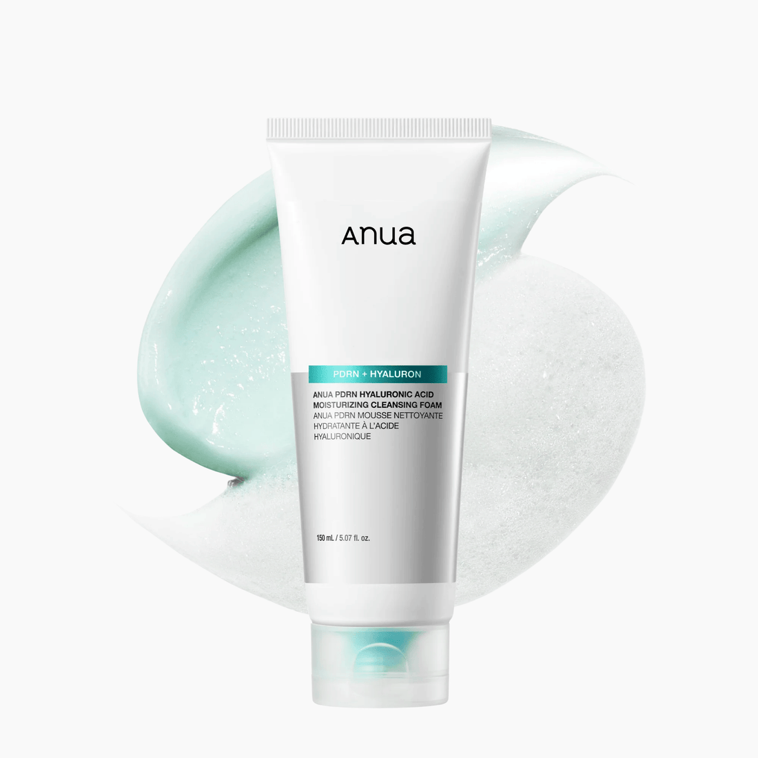Anua PDRN Hyaluronic Acid Moisturizing Cleansing Foam 150ml - cosmadic
