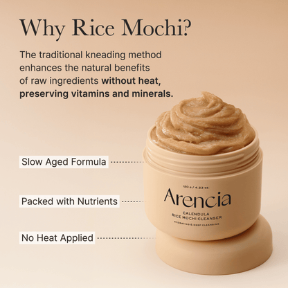 Arencia Calendula Rice Mochi Cleanser - cosmadic