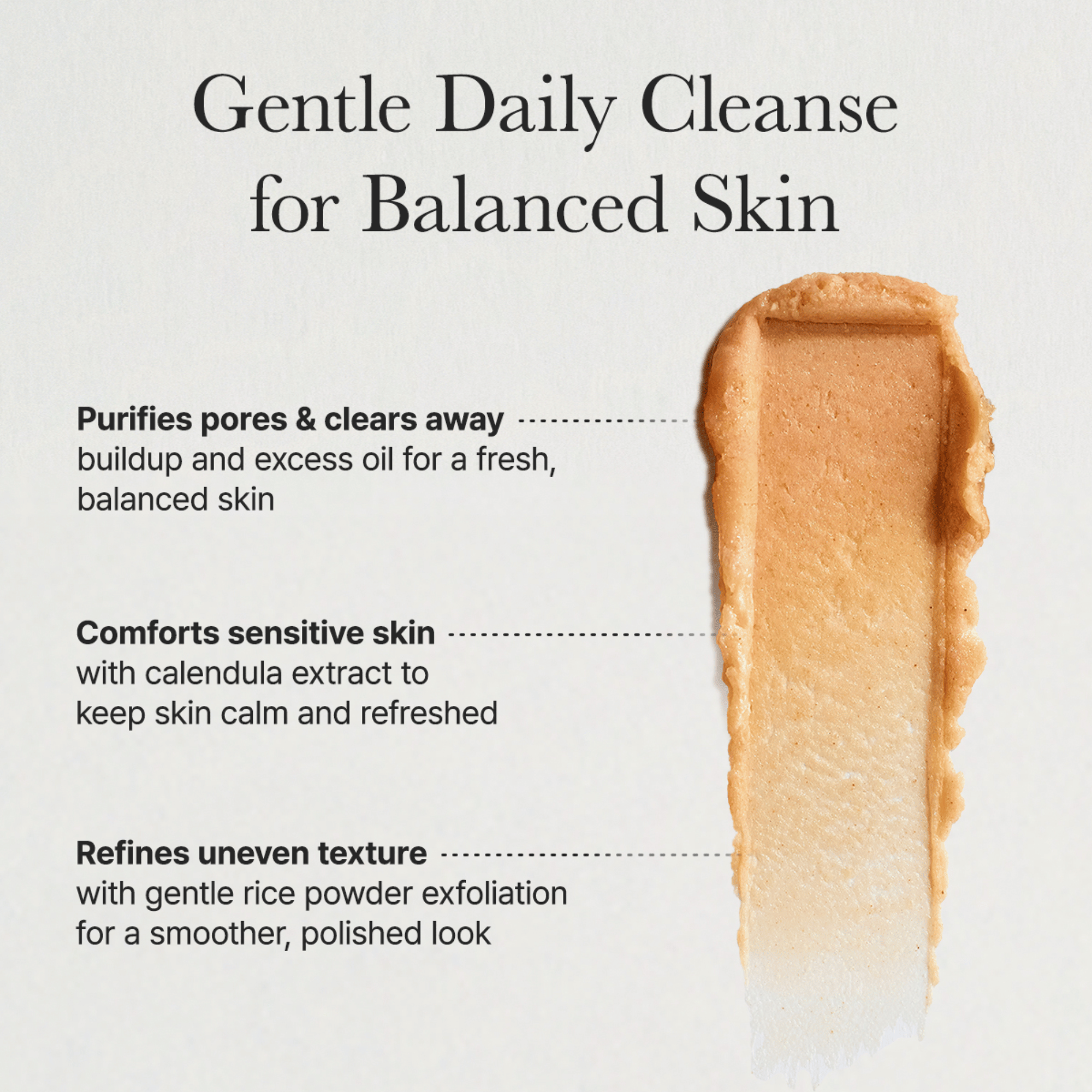 Arencia Calendula Rice Mochi Cleanser - cosmadic