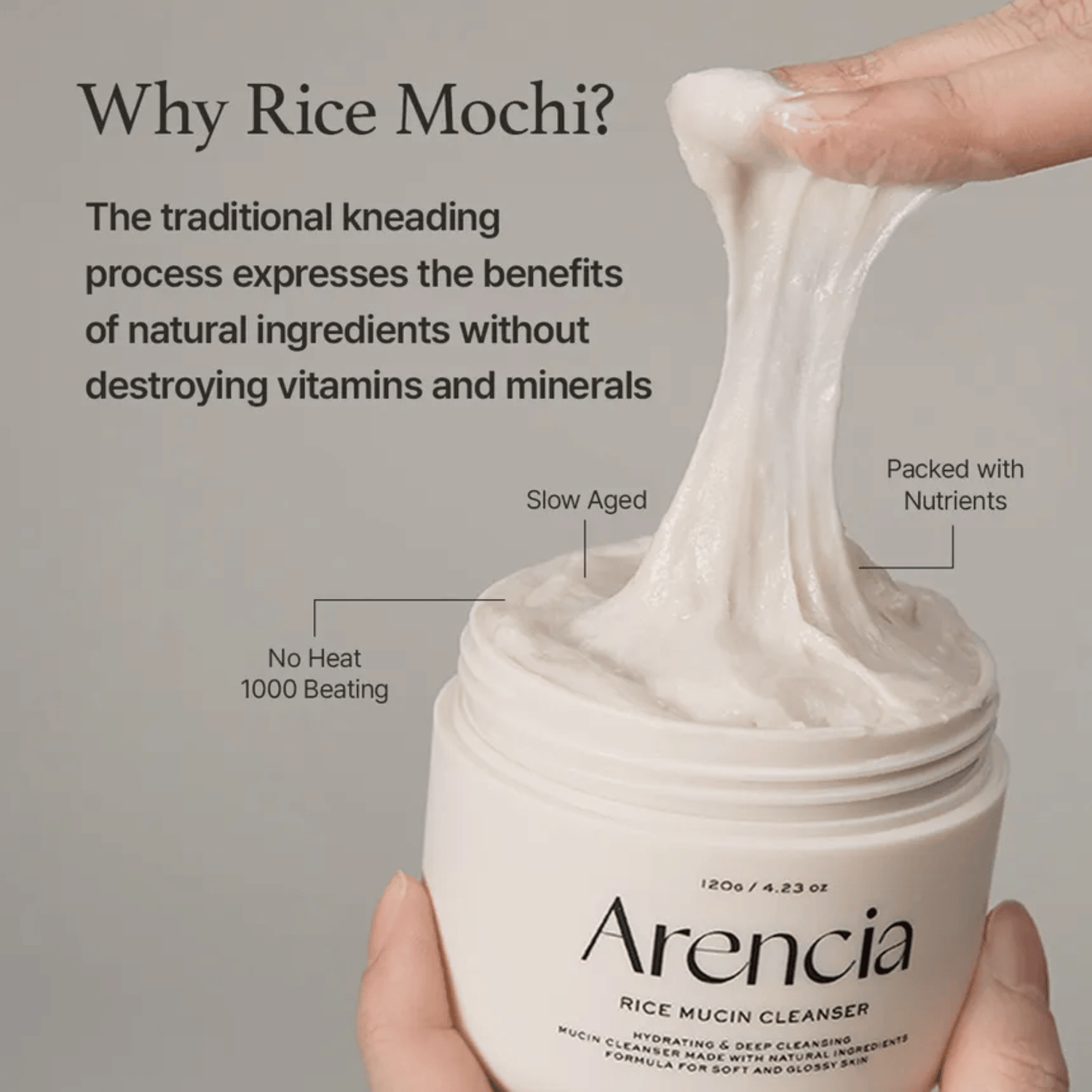 Arencia Rice Mucin Cleanser - cosmadic