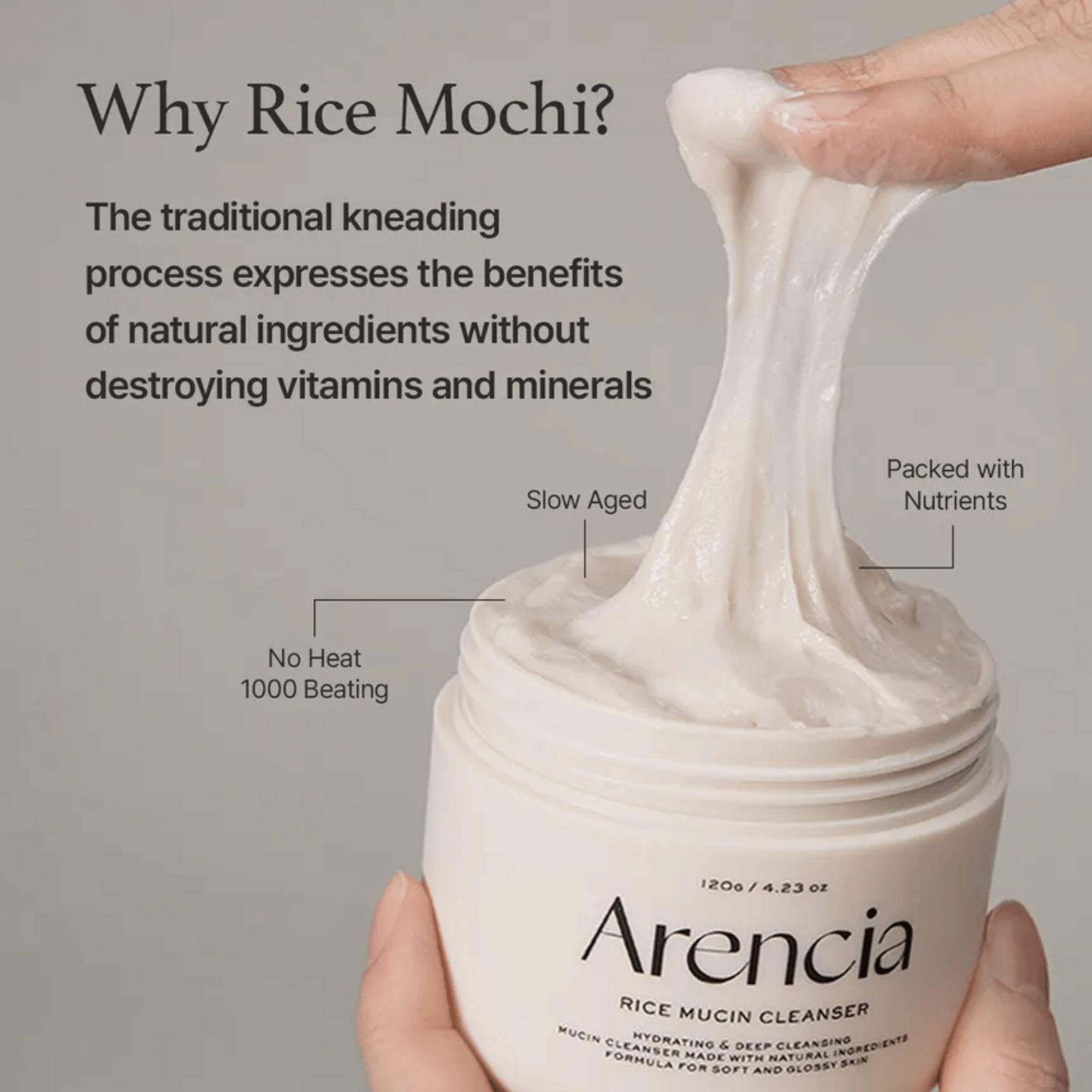 Arencia Rice Mucin Cleanser - cosmadic