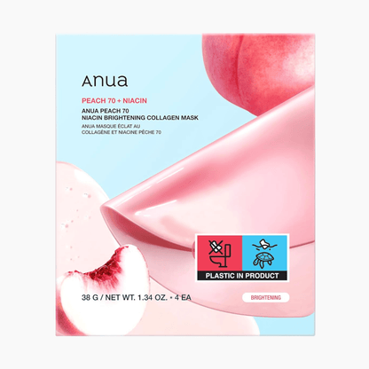 Anua Peach 70 Niacin Brightening Collagen Mask 1 Stück - cosmadic