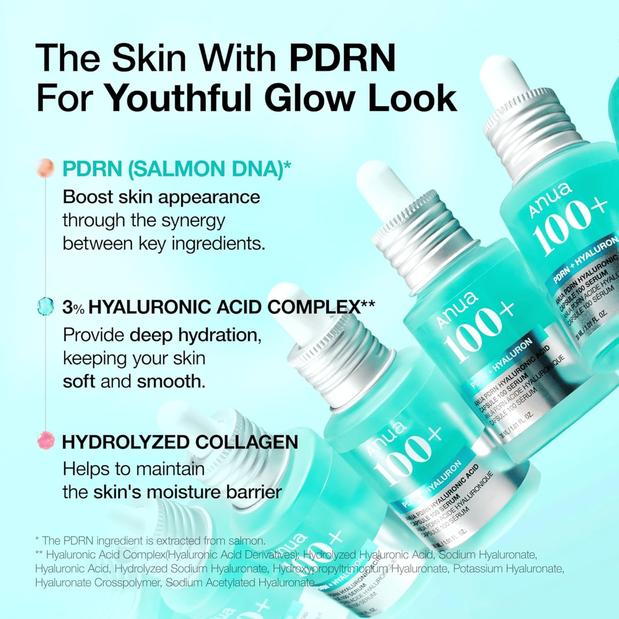 Anua PDRN Hyaluronic Acid Capsule 100 Serum 30ml - cosmadic