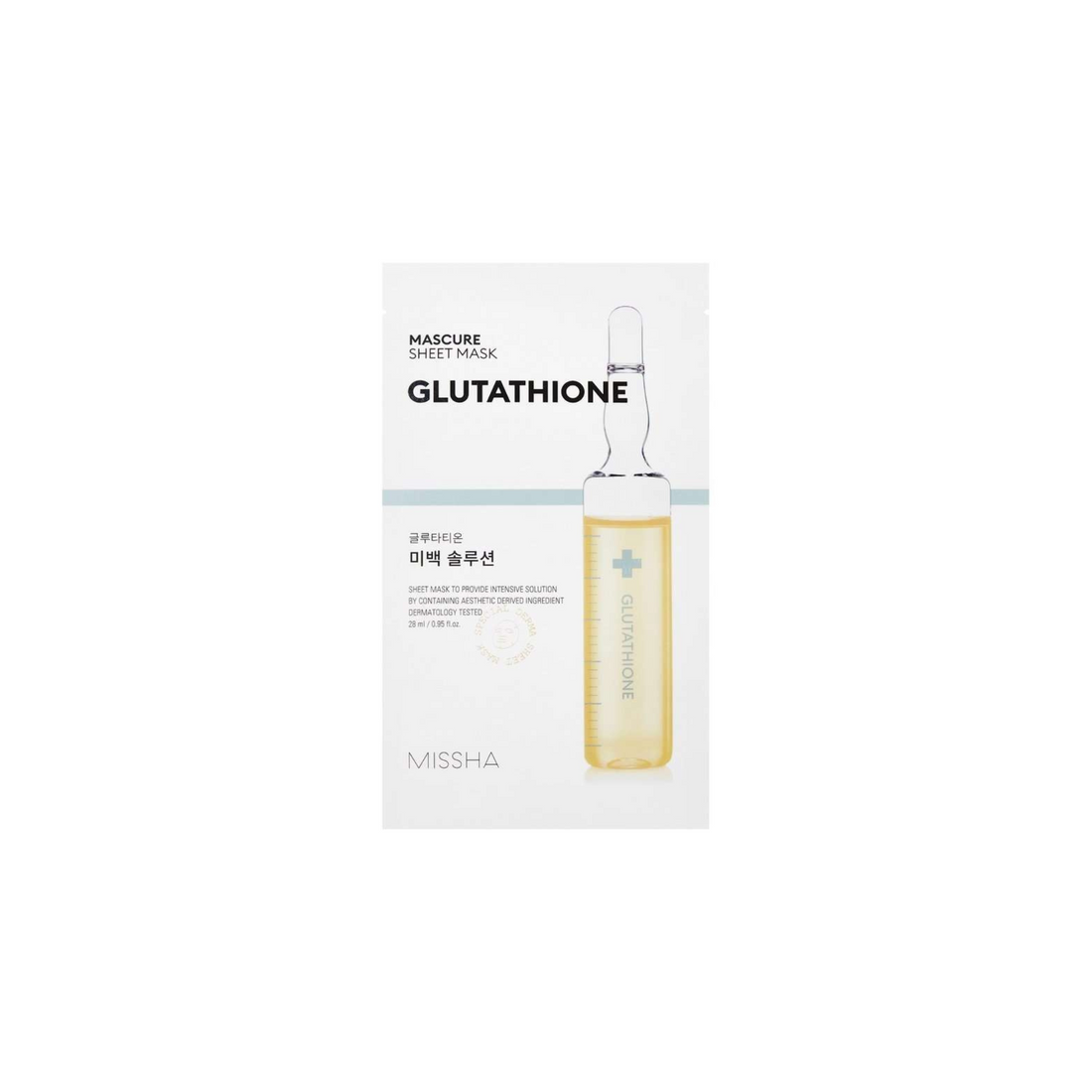 MISSHA Mascure Whitening Glutathione Sheet Mask - cosmadic